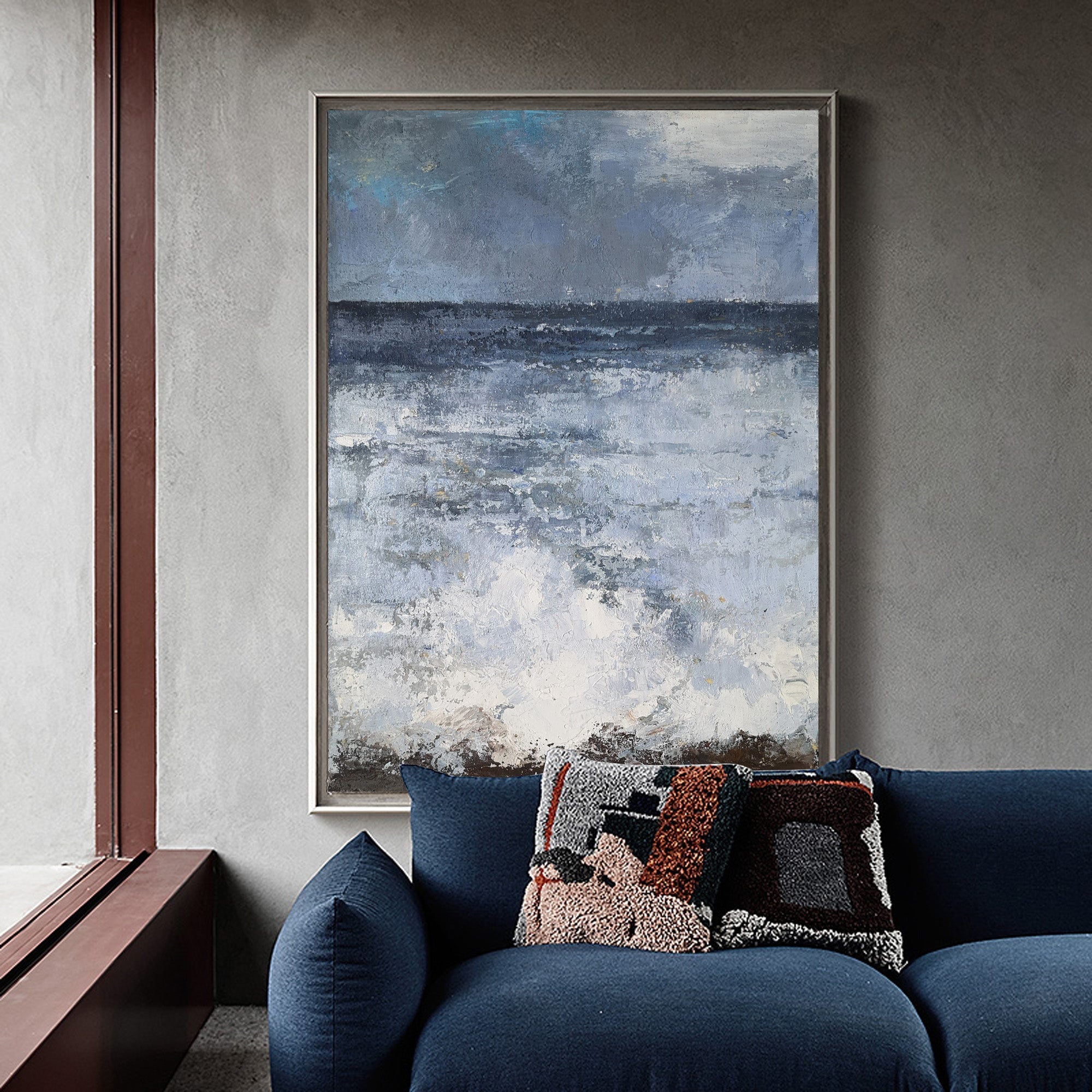 Blue Sea Abstract Painting ABSV05 - Neutralighting