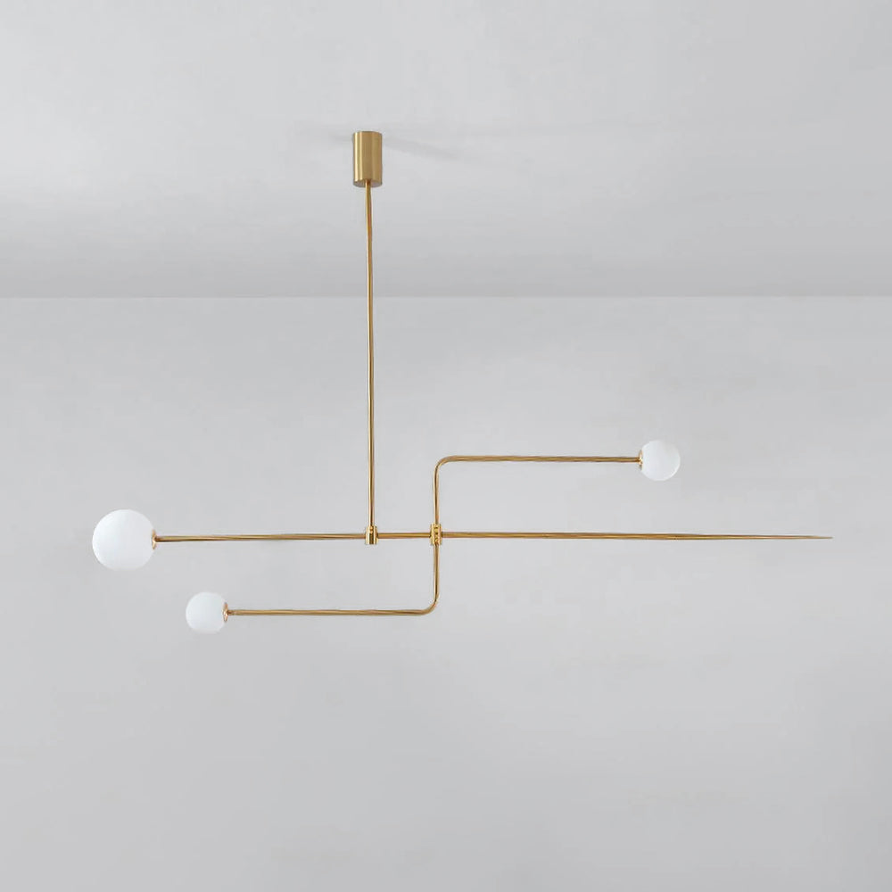 Arisha Minimalist Linear Mobile Pendant Light, Black - Neutralighting
