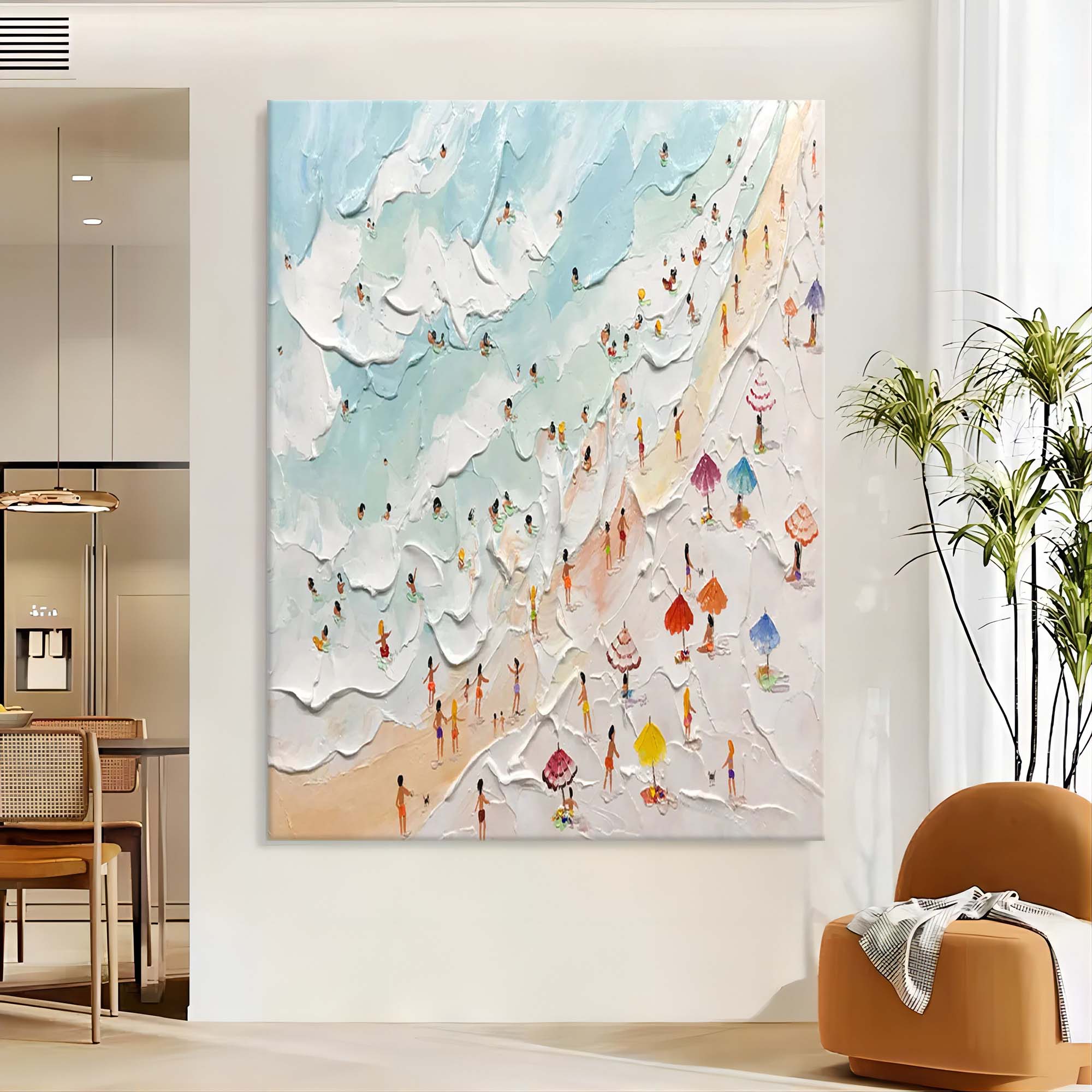 Vacation Plaster Art Texture Painting - Letslighting