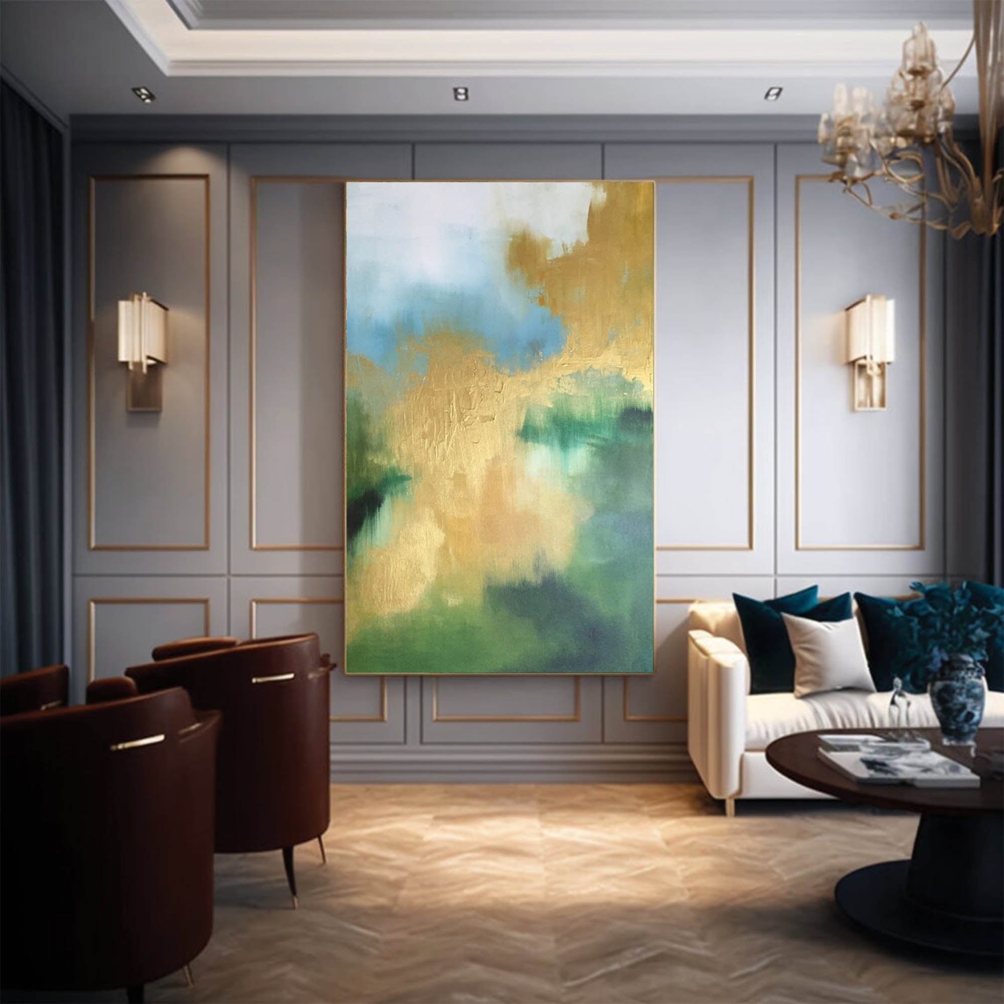 Abstract Canvas Art AB091 - Neutralighting