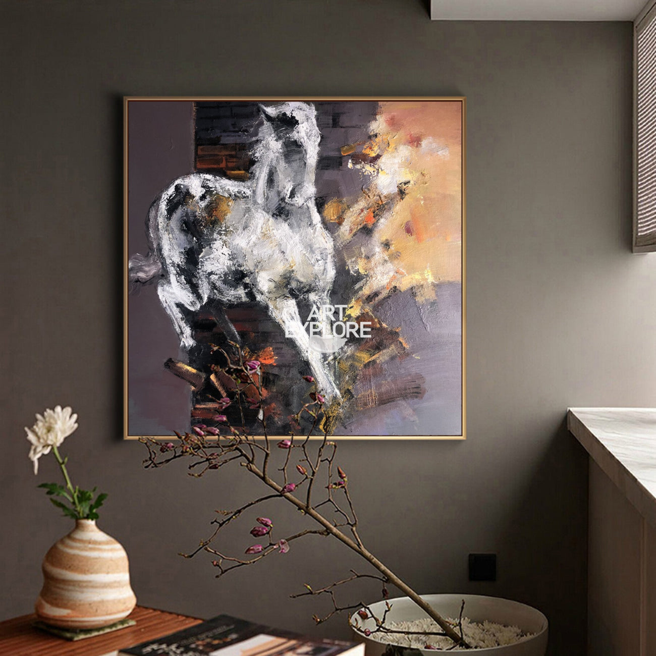 Modern Horse Abstract Painting