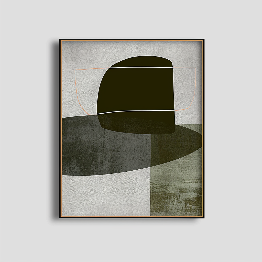 Wall Art Abstract Geometric Elegant Raw