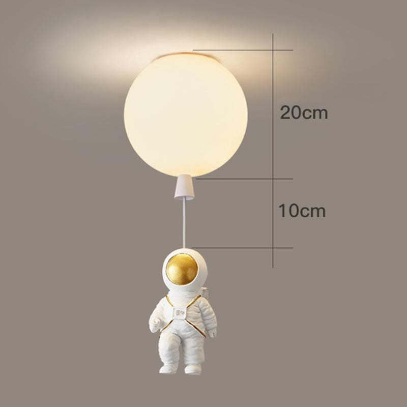 Aria Astronaut Balloon Flush Mount Ceiling Light, L 20/25/30/35cm - Neutralighting