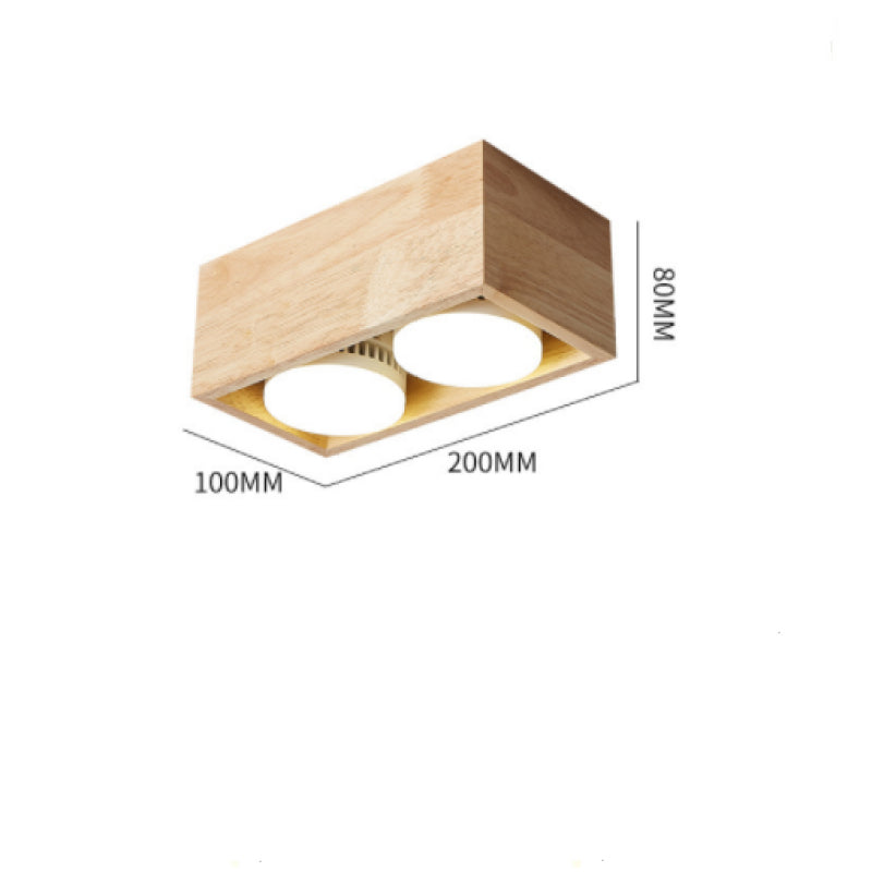 Muto Ceiling Light No Main Light, Wood - Neutralighting