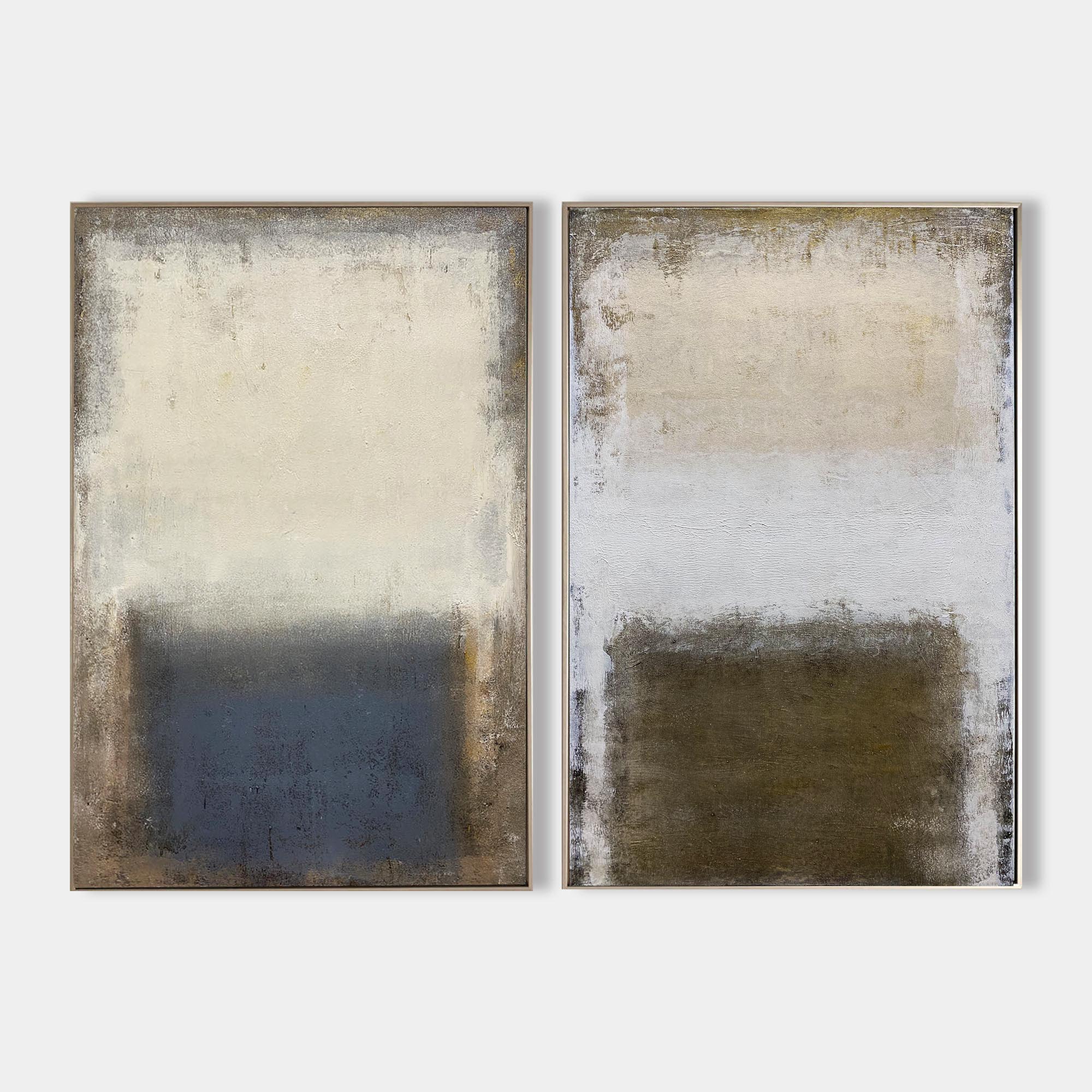 Brown And Beige Abstract Art ABAO23 - Neutralighting