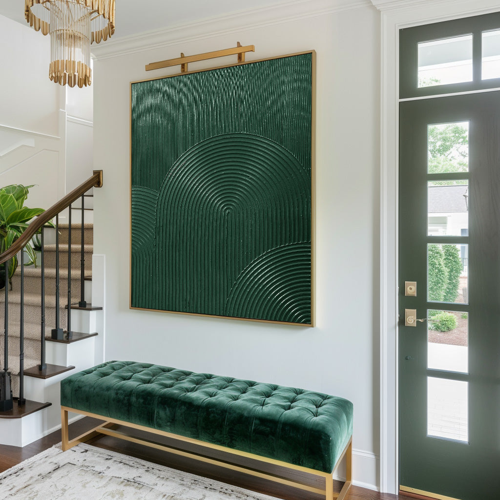 3D Green Abstract Painting