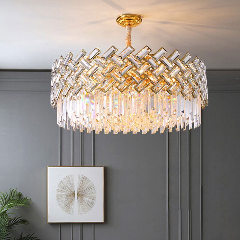 Kristy Luxury Gold Chandelier, Crystal & Metal - Neutralighting