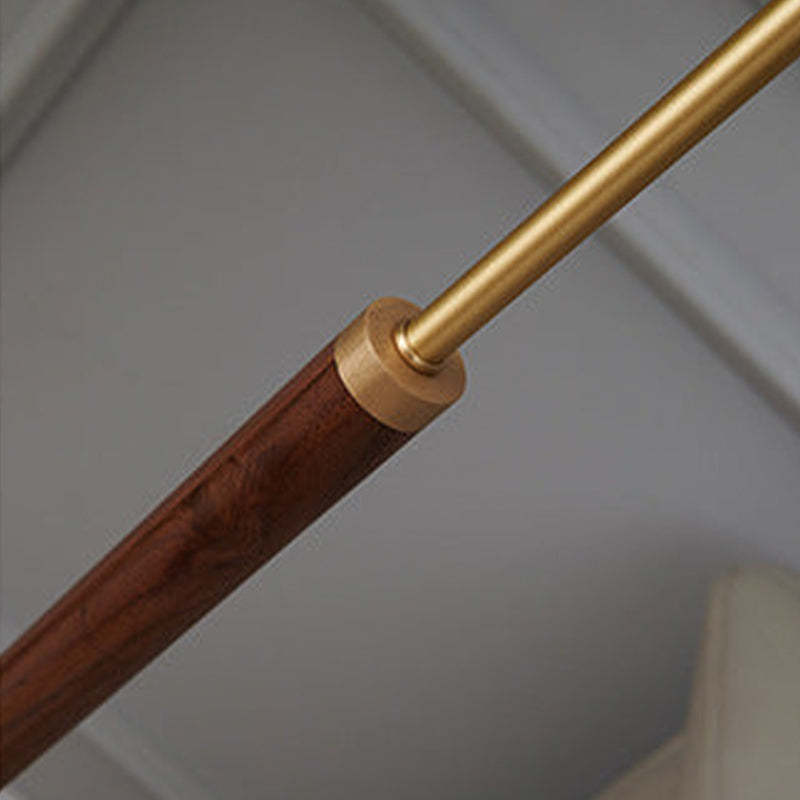 Ozawa Simple Walnut/Metal/Fabric, Table/Floor Lamp, Living Room - Neutralighting