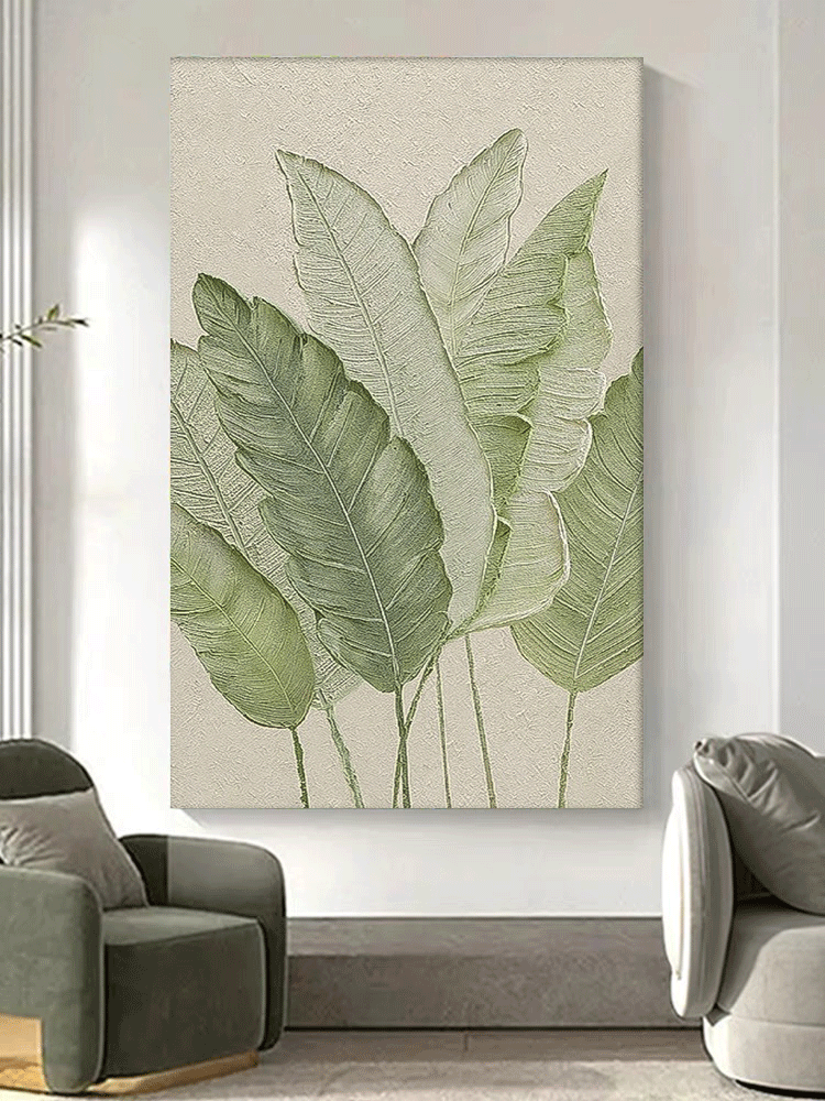 Wall Art Flower Abstract Impasto Modern