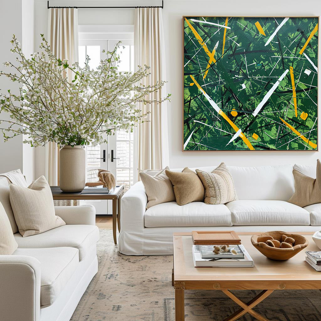 Electric Jungle Abstract Painting