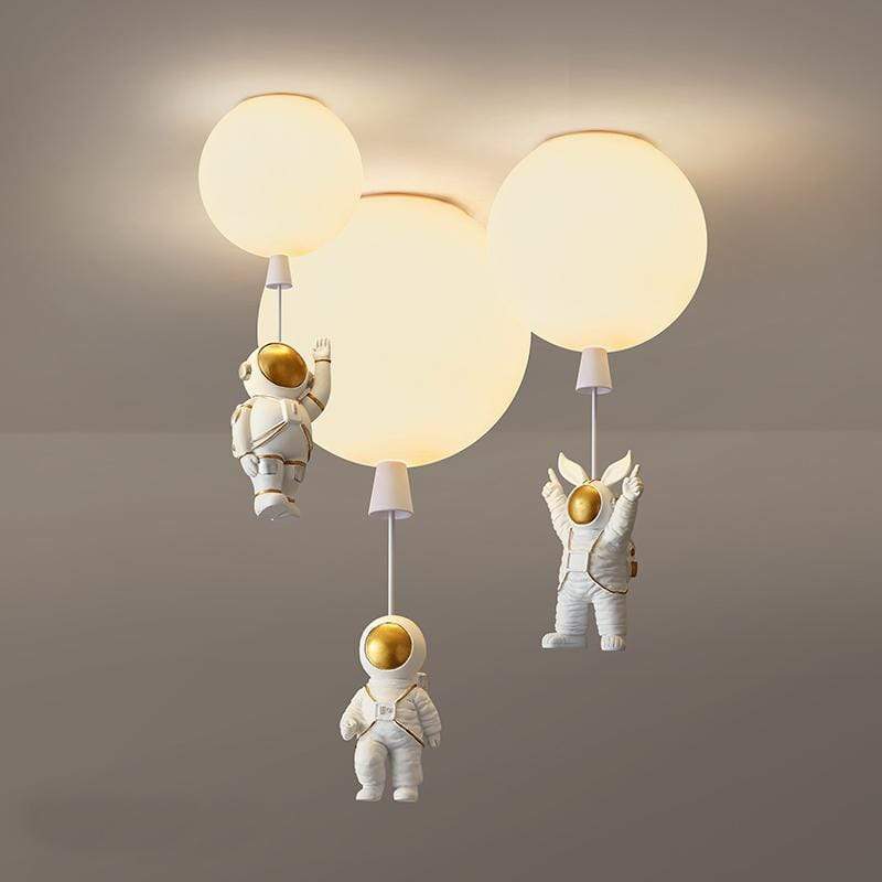 Aria Astronaut Balloon Flush Mount Ceiling Light, L 20/25/30/35cm - Neutralighting