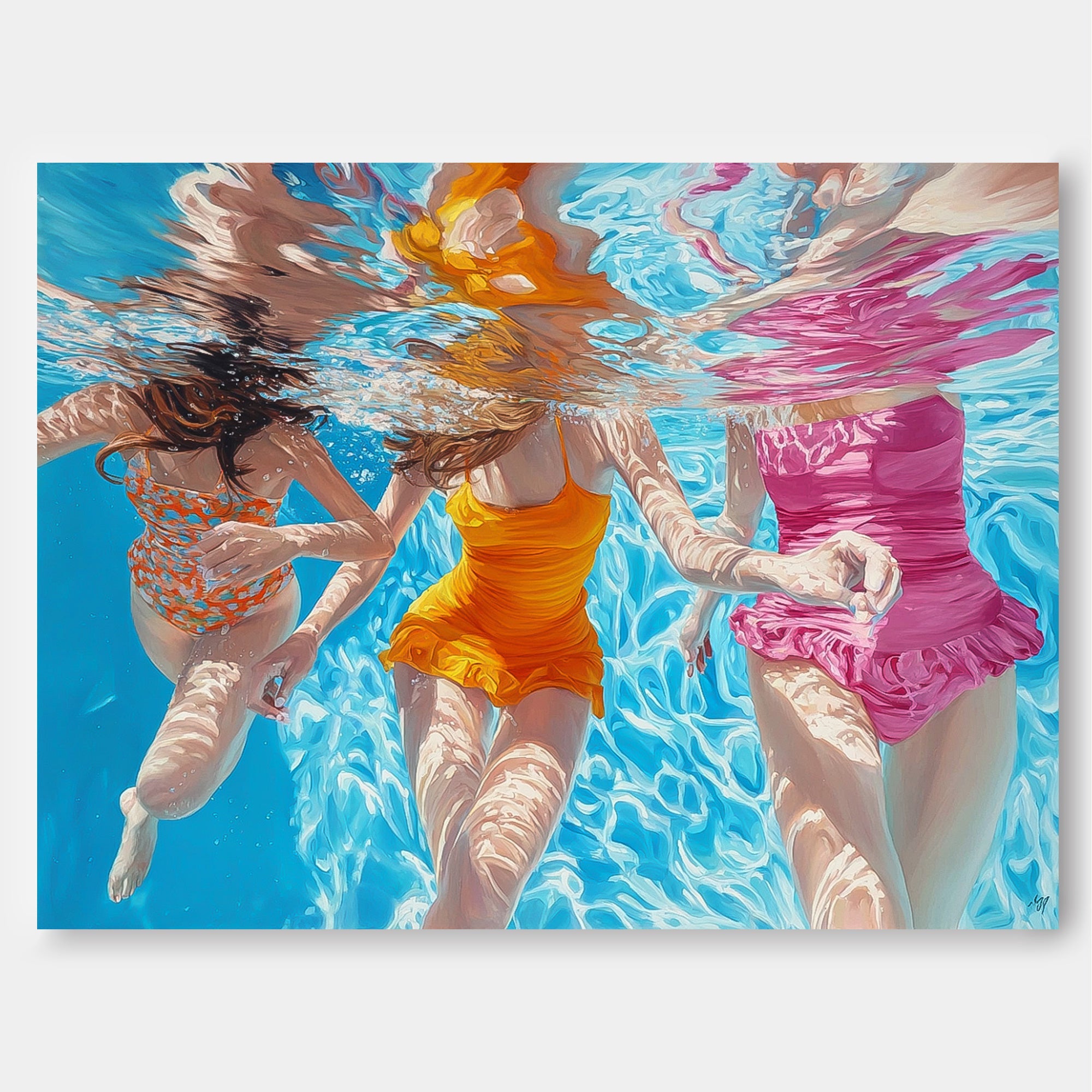 Wall Art People Contemporary Expressionist Soft