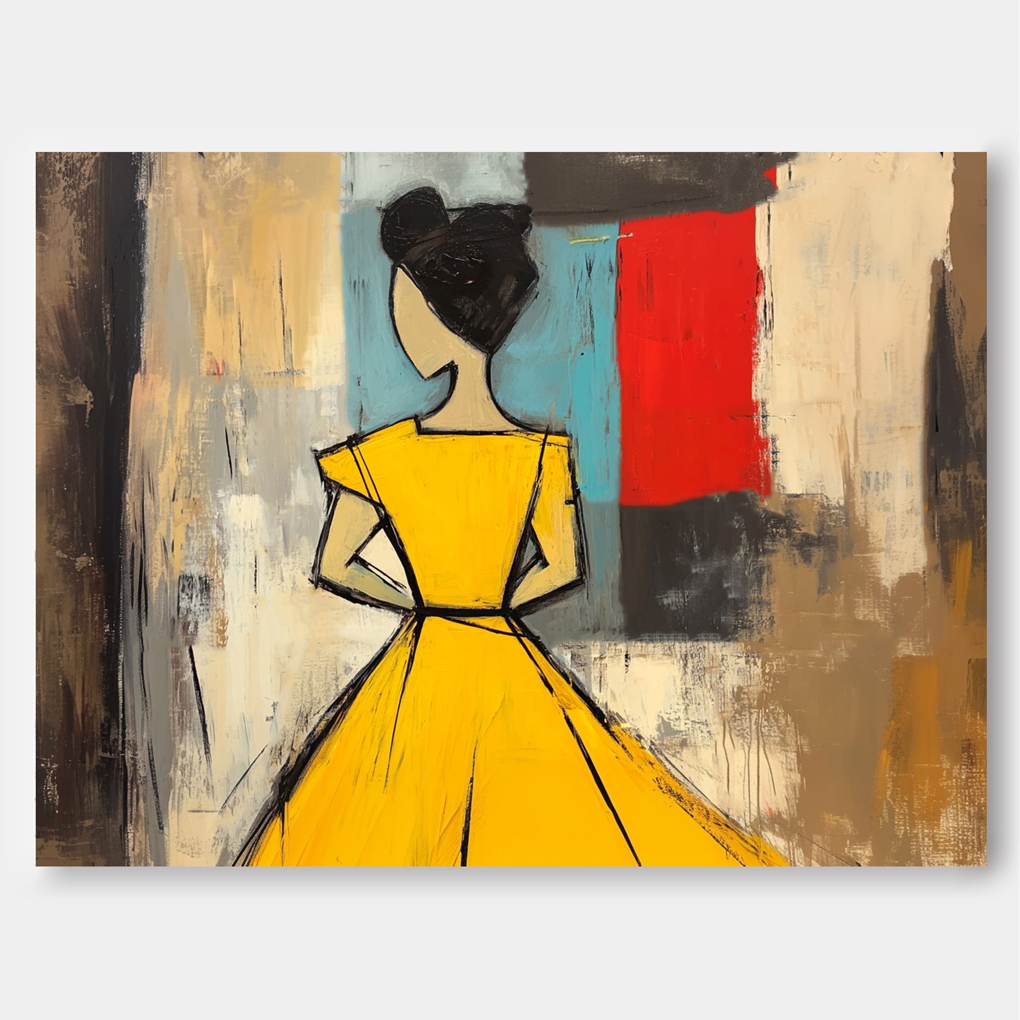 Wall Art People Modern Geometric Cubism Avant