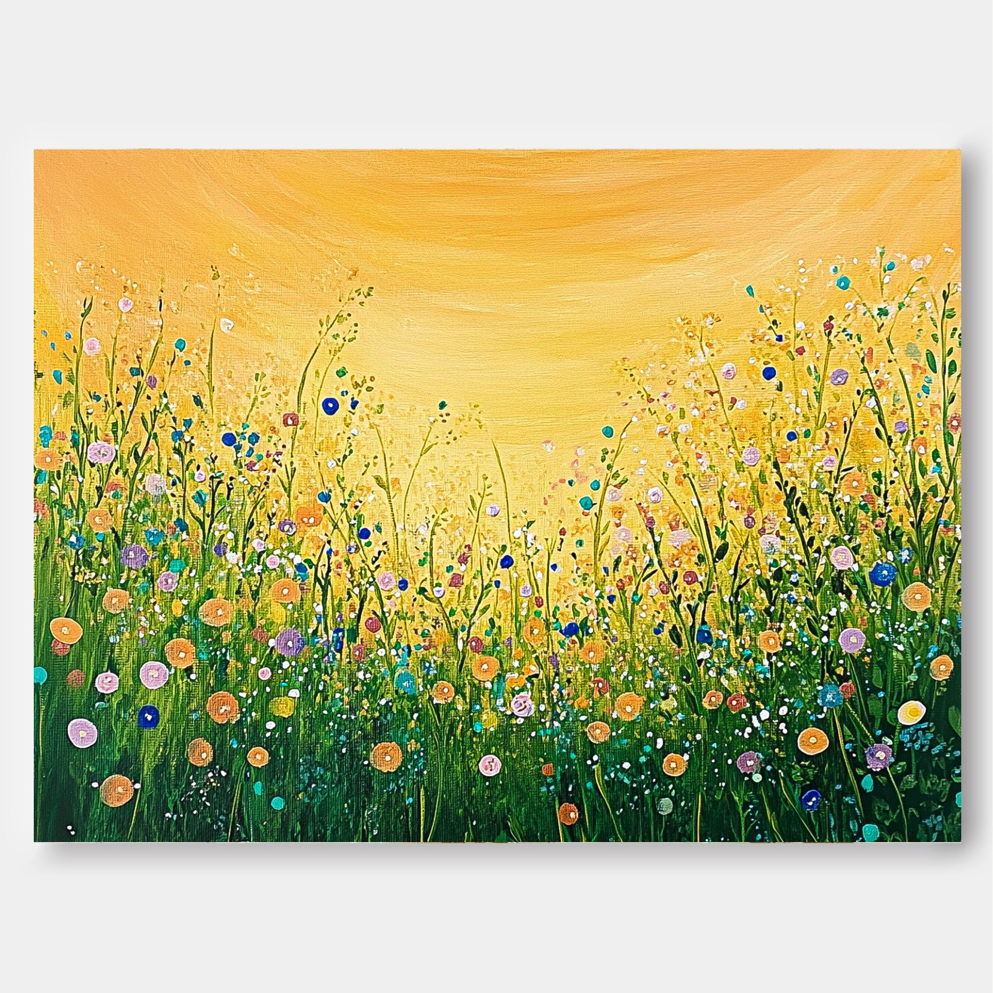 Wall Art Flower Cheerful Sunny Pastoral