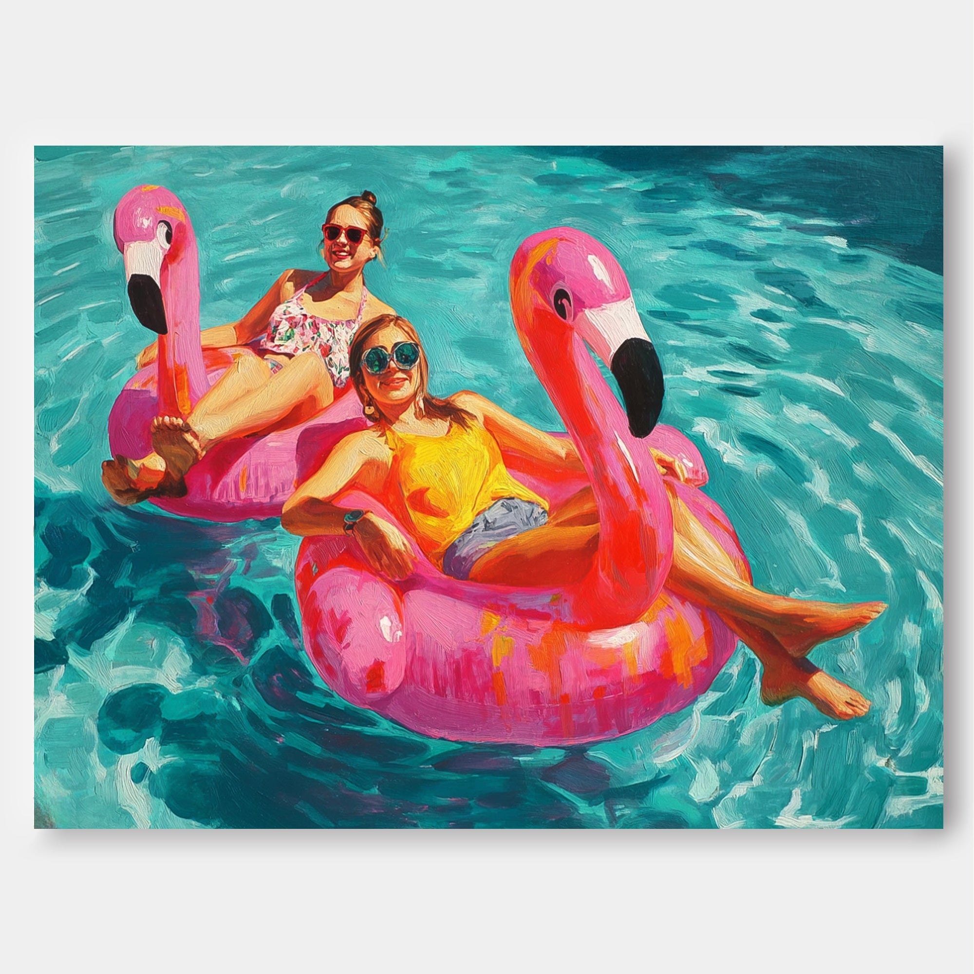 Wall Art People Pop Retro Underwater Realistic