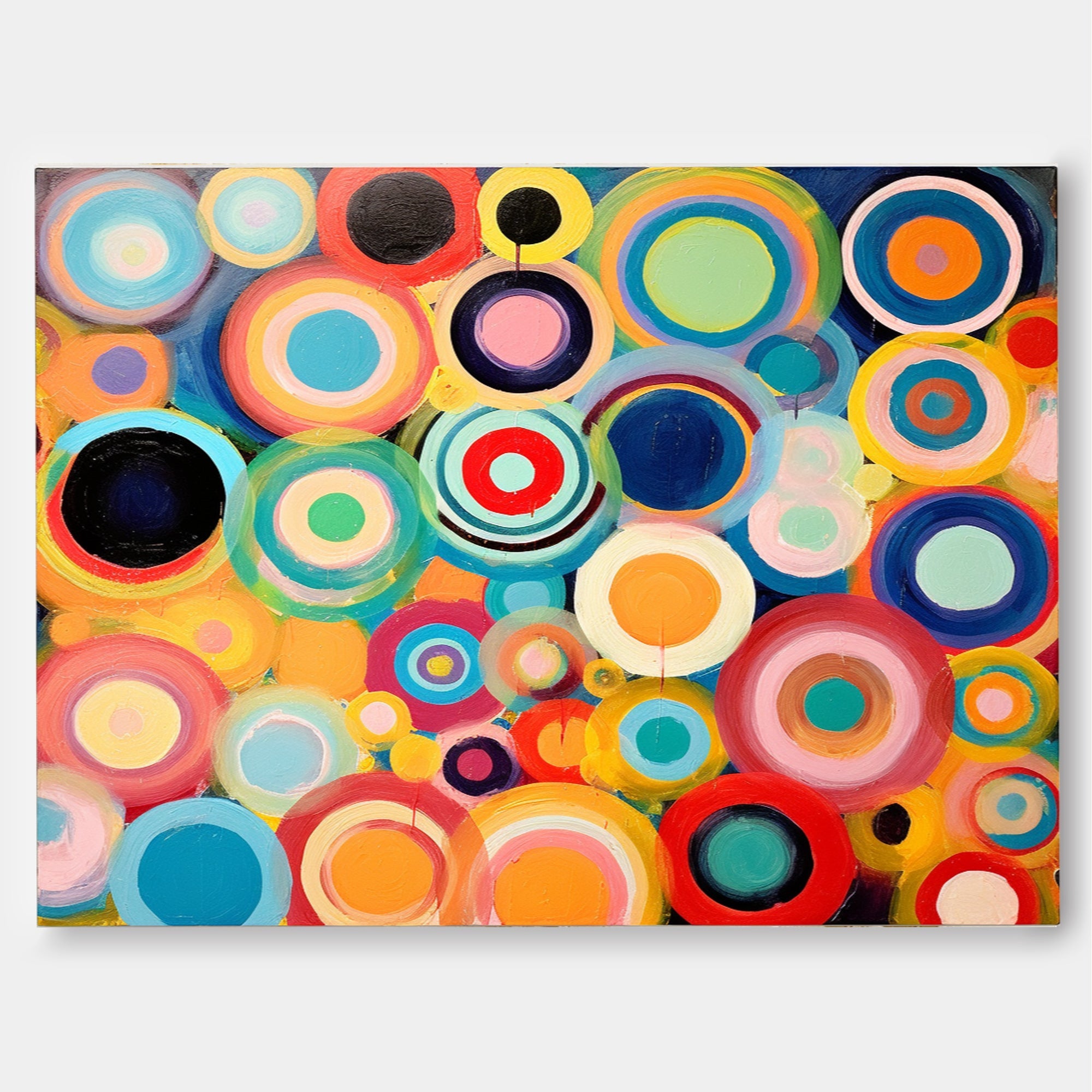 Wall Art Concentric Abstract Energetic Pop