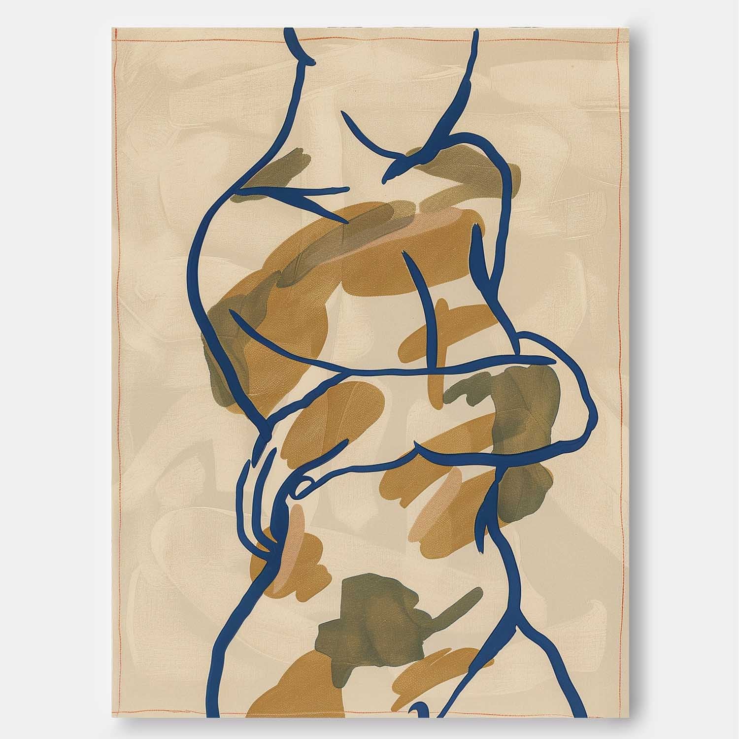 Wall Art Abstract People Contemporary Playful