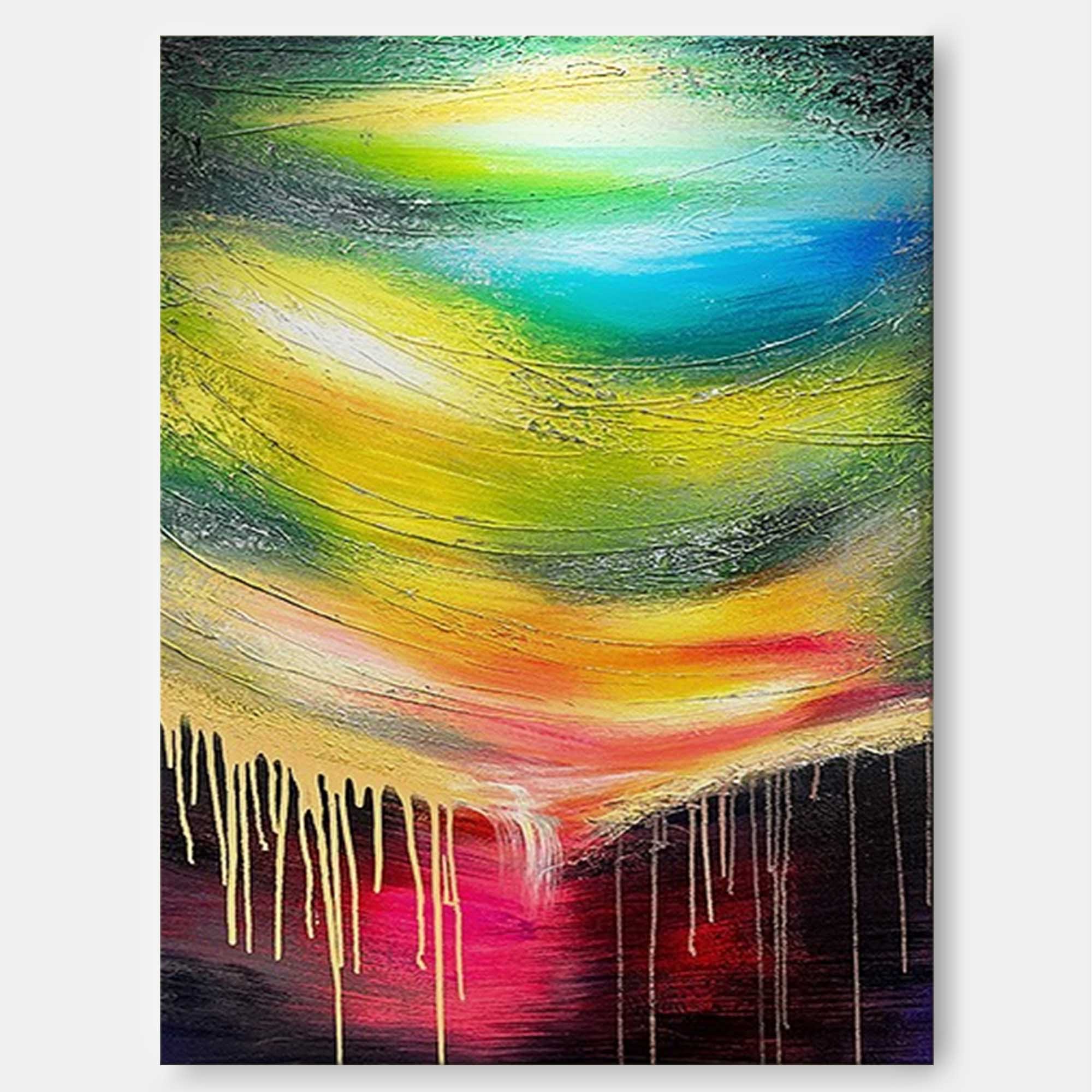 Wall Art Abstract Urban Art Inspired Drip Retro