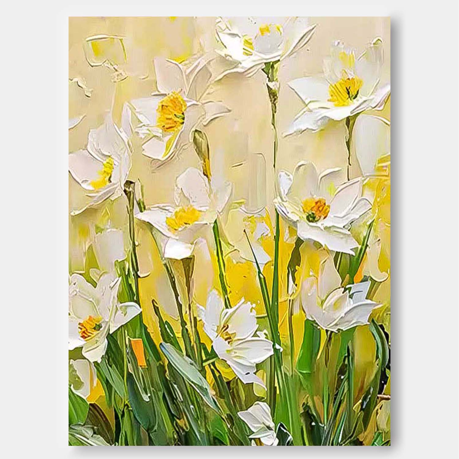 Wall Art Impressionist Flower Vibrant Cheerful