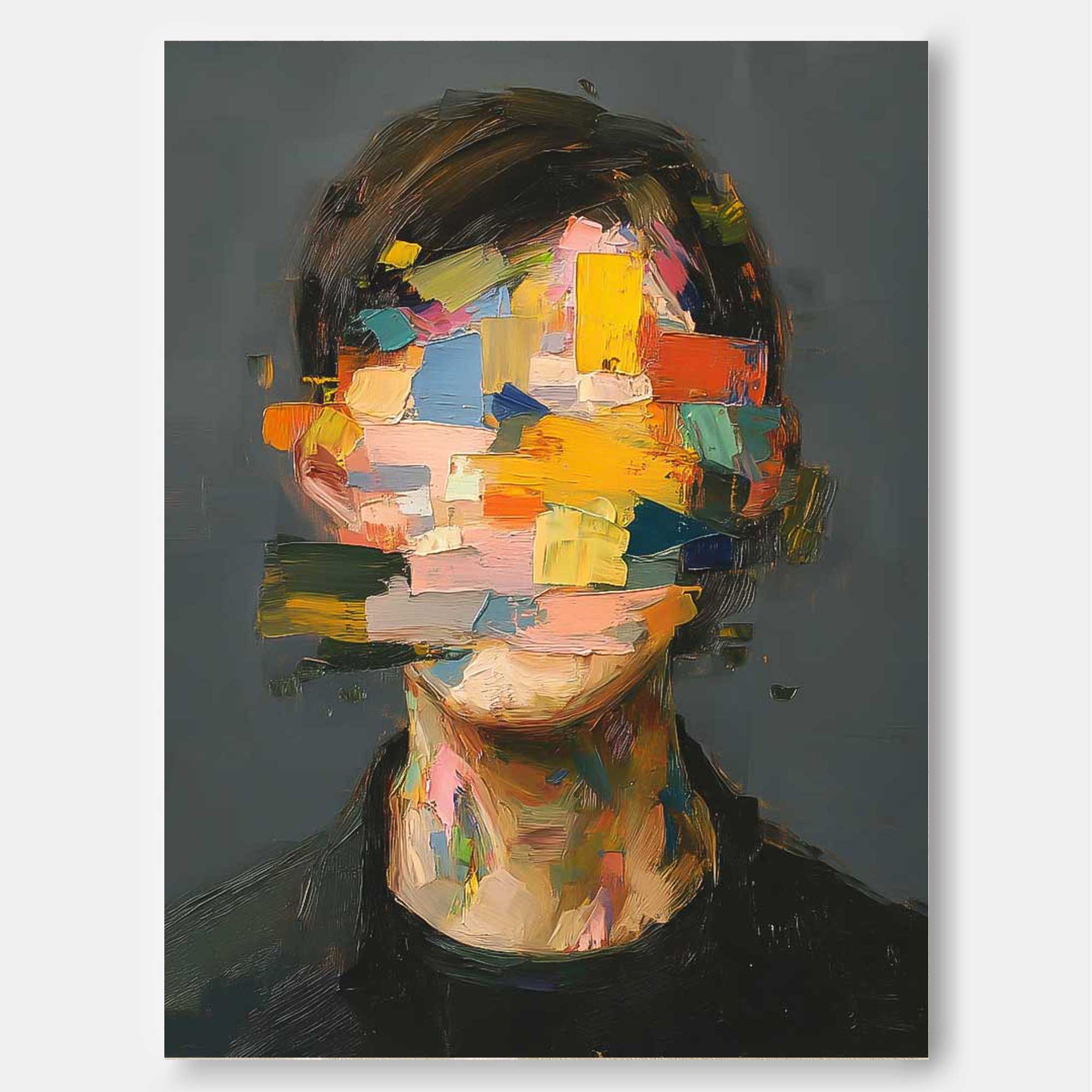 Wall Art Vibrant People Painterly Abstract