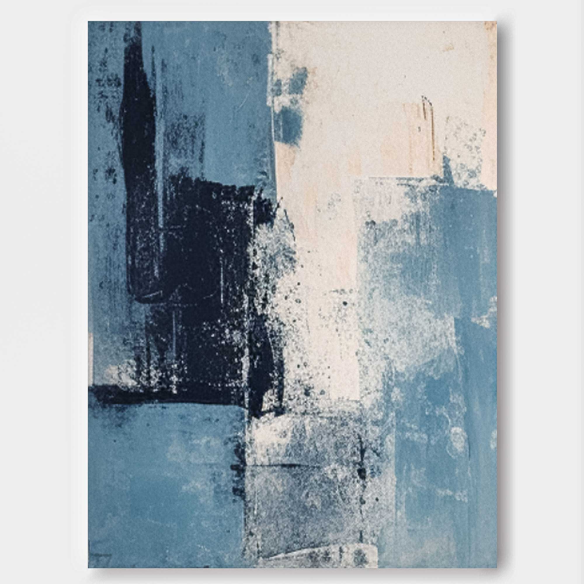 Wall Art Serene Calm Blue Tone Abstract