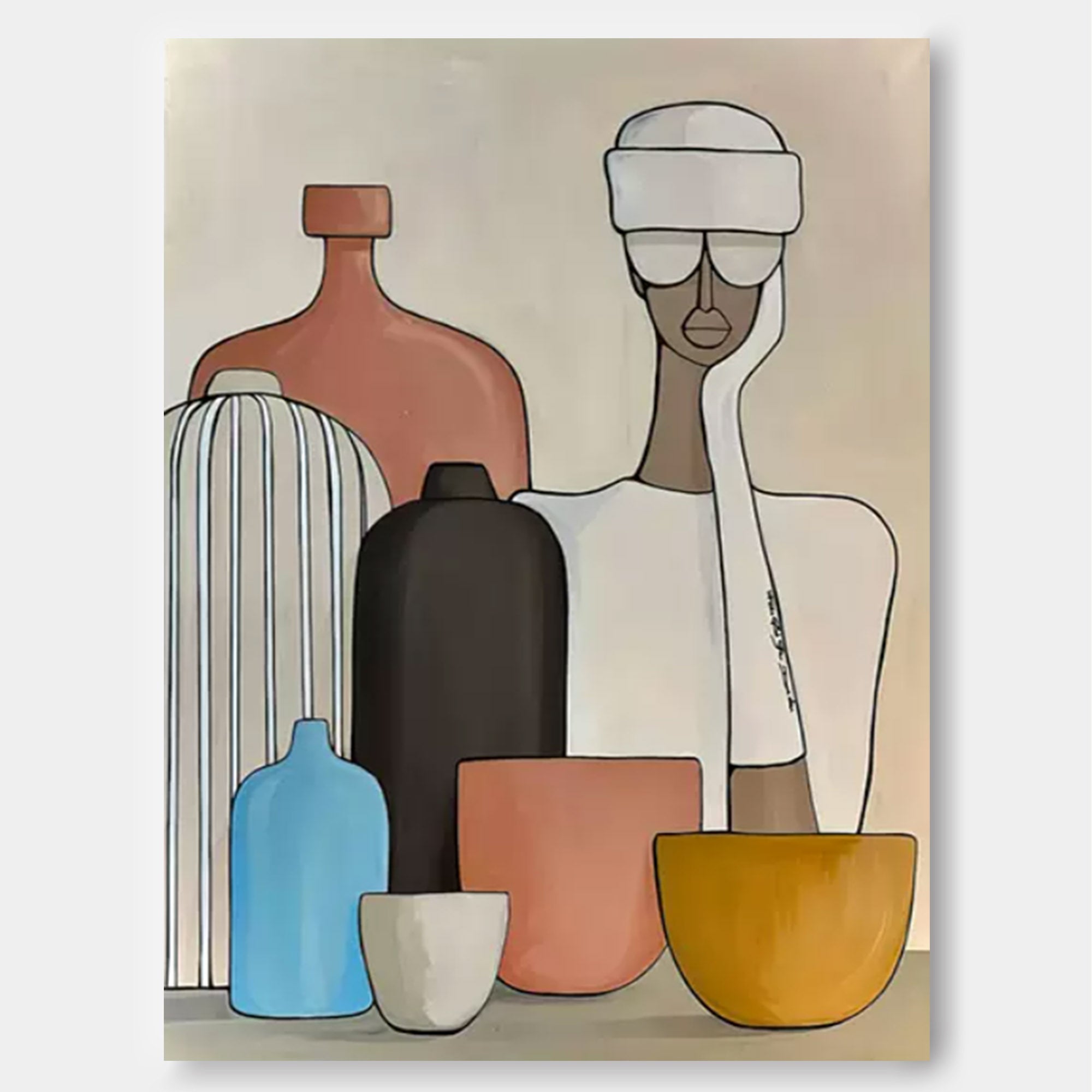 Wall Art Abstract Pop Cartoon Illustration