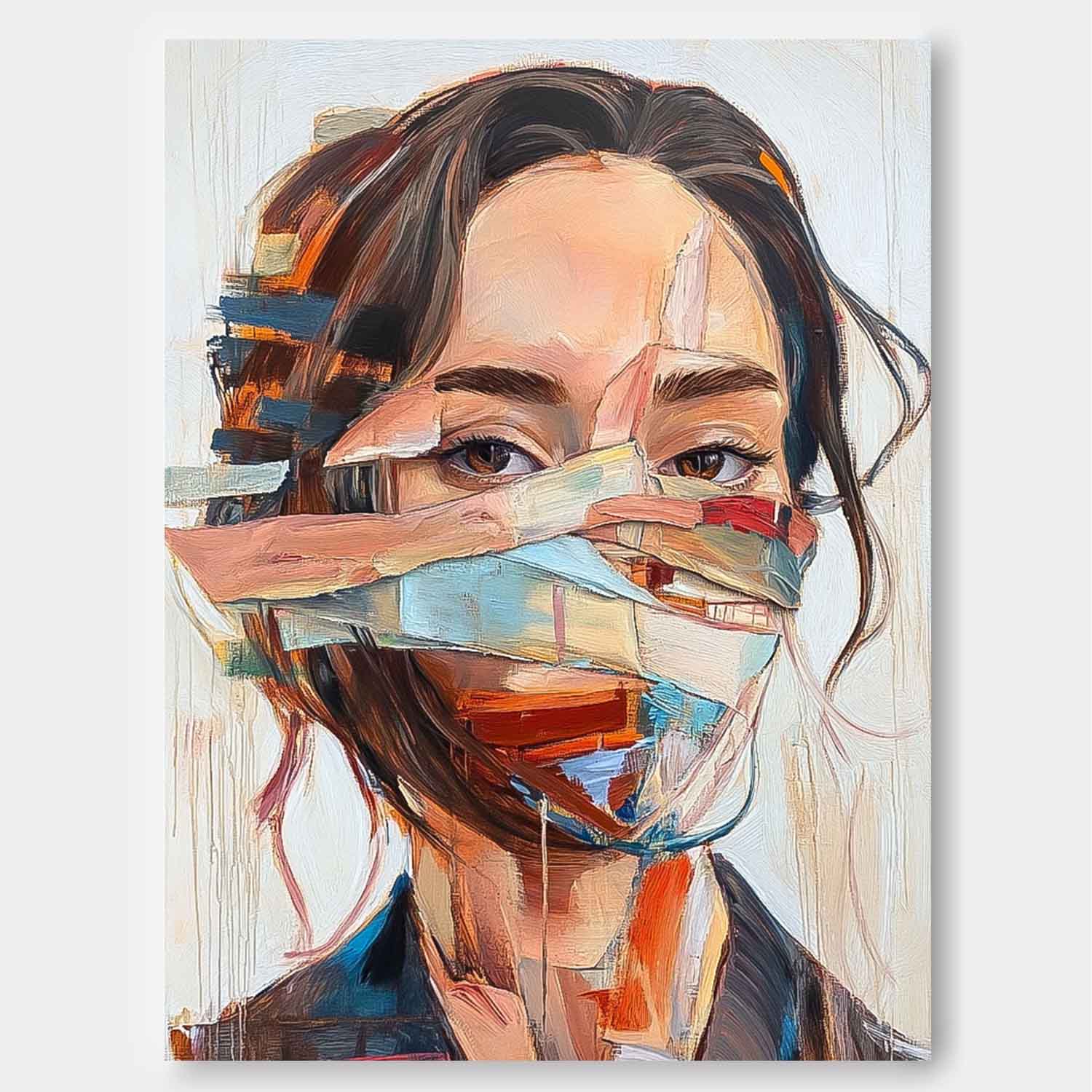 Wall Art People Contemporary Abstract Expressionist