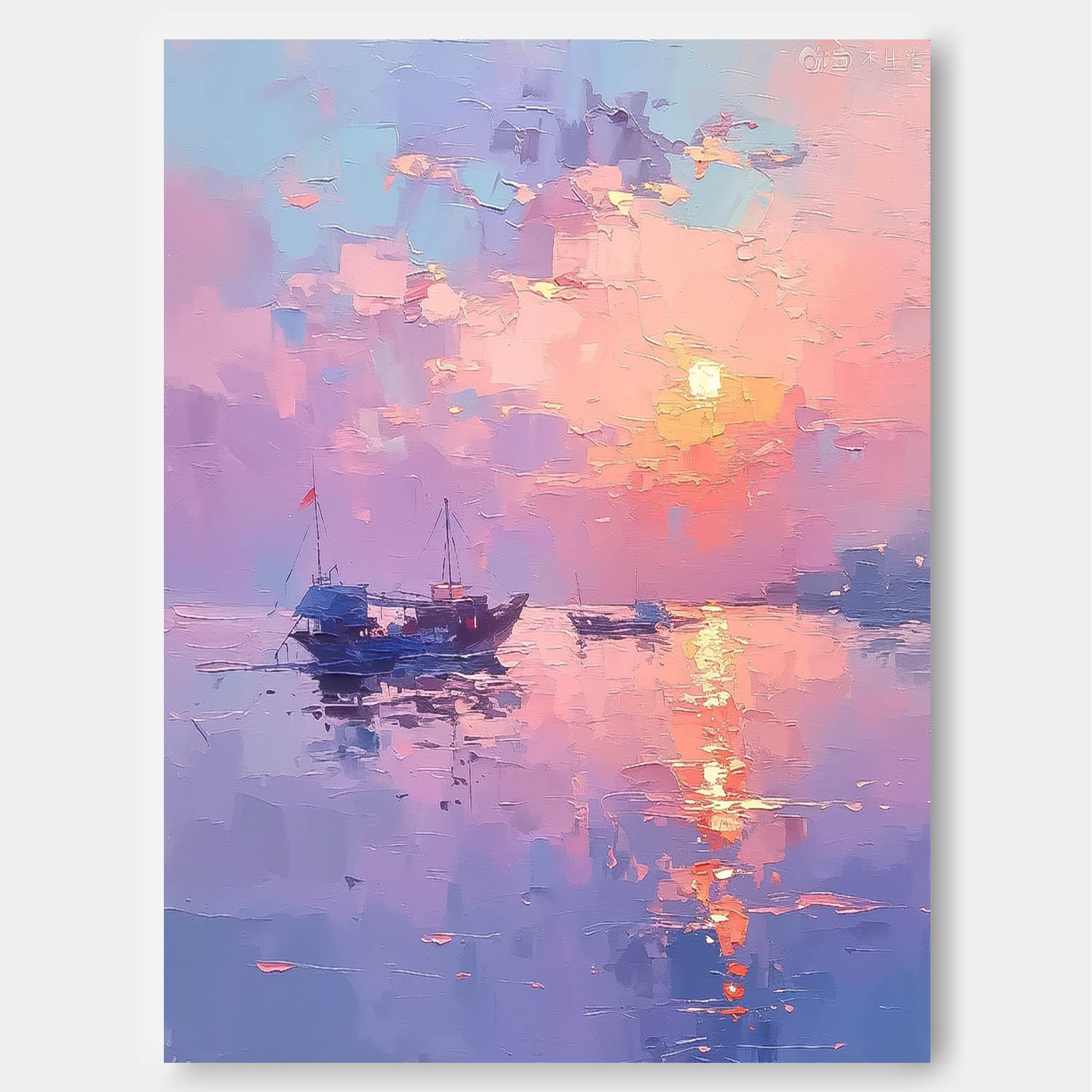 Wall Art Landscape Delicate Painterly Decor