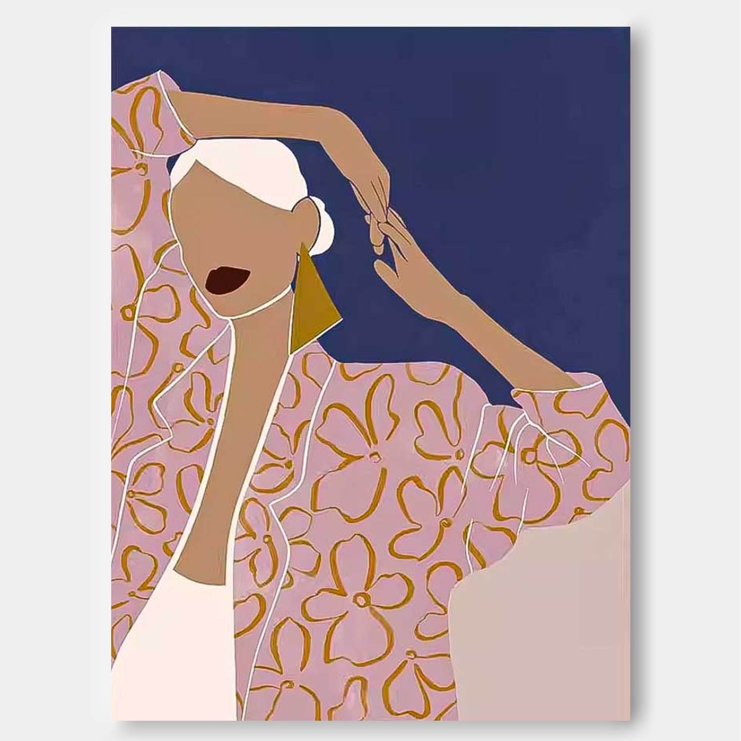 Wall Art Stylized People Painterly Fashion Scene