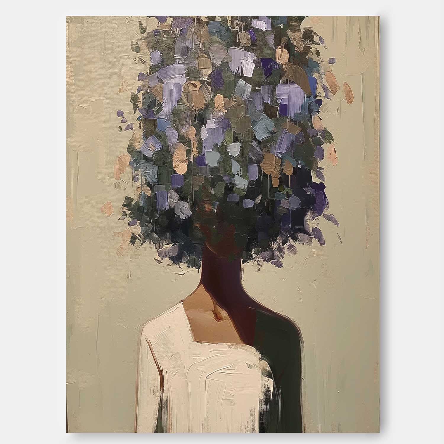 Wall Art Floral People Nature Atmosphere Serene