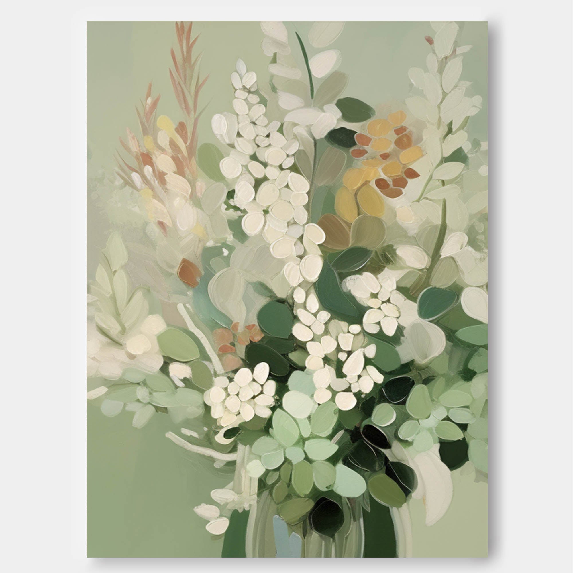 Wall Art Flower Still Life Soft Dense