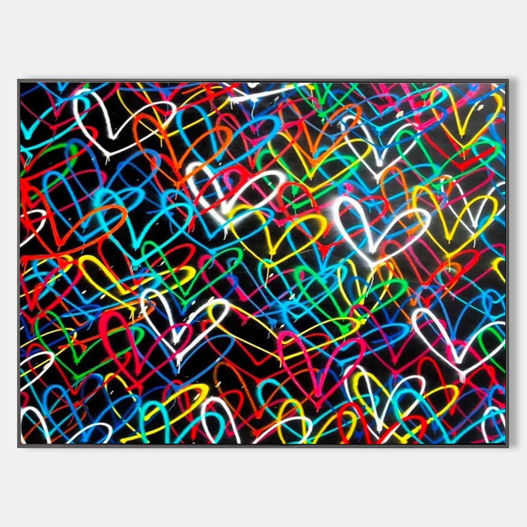 Love Hearts Graffiti Art-2GA005 - Neutralighting