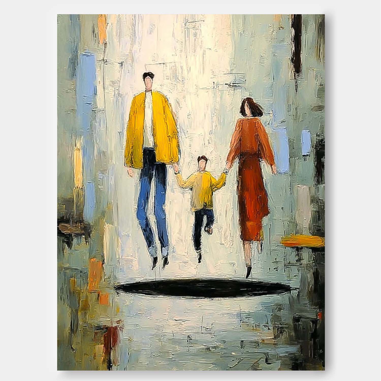 Wall Art People Warm Modern Urban
