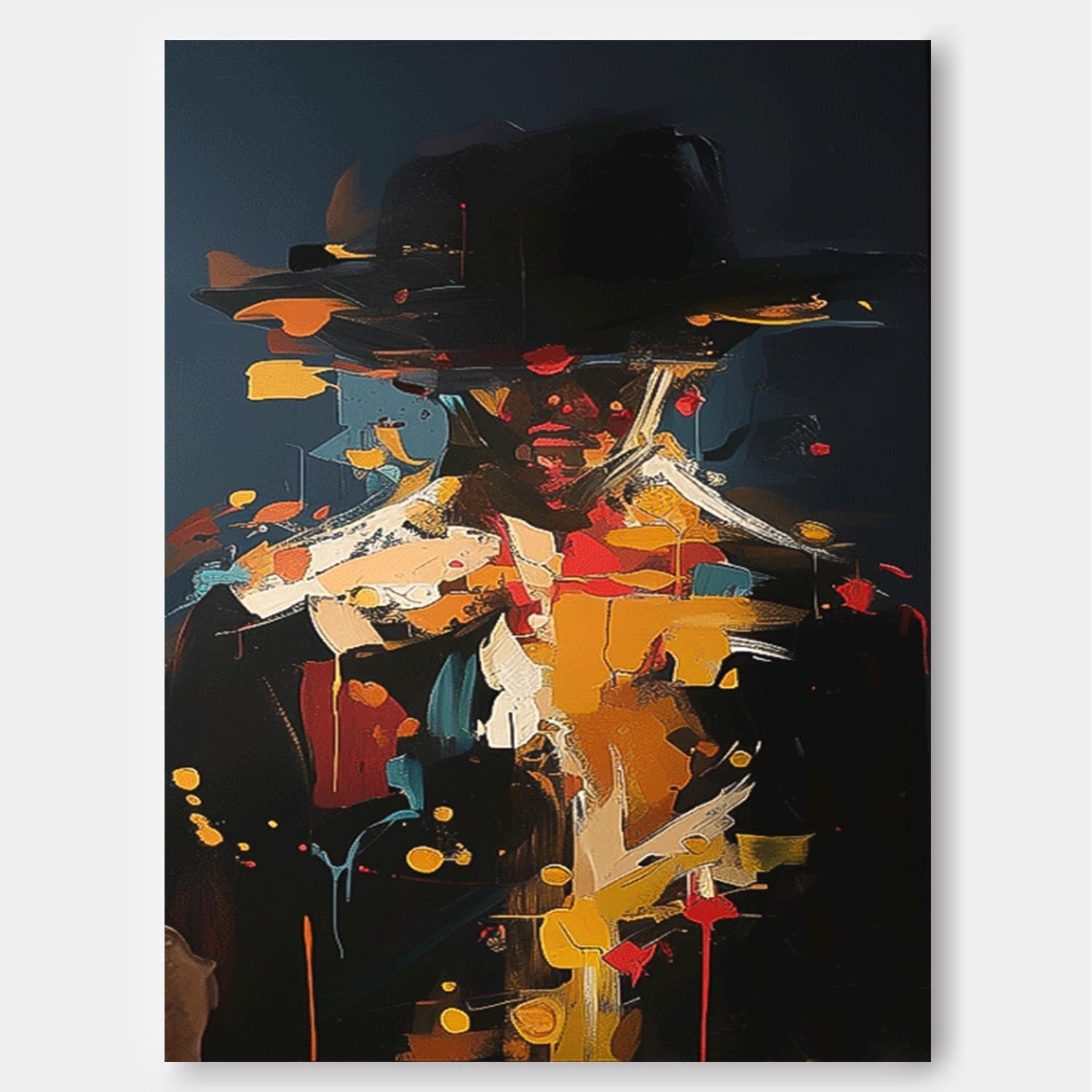 Wall Art People Painterly Fragmented Abstract