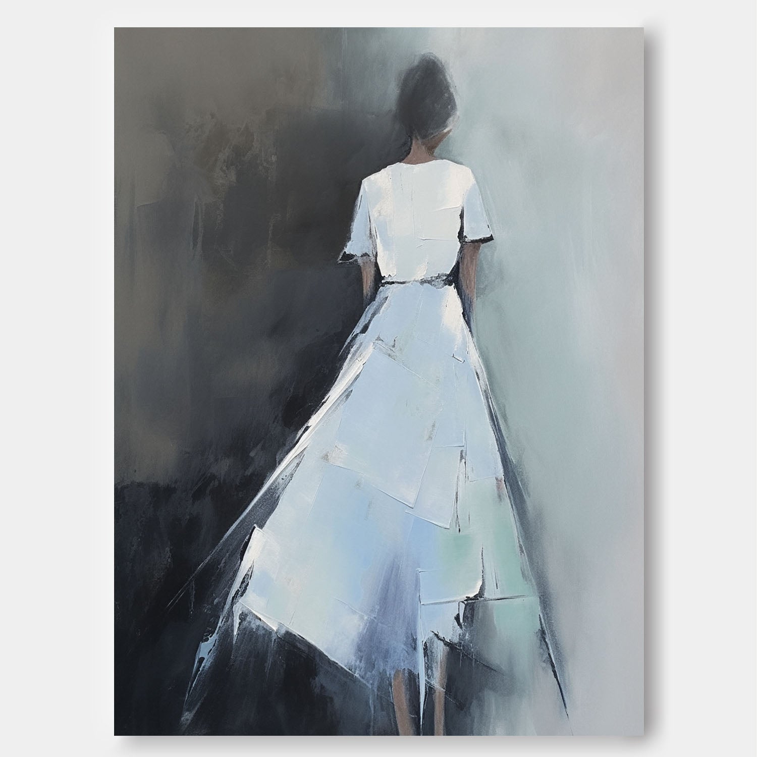 Wall Art People Painterly Introspective Understated