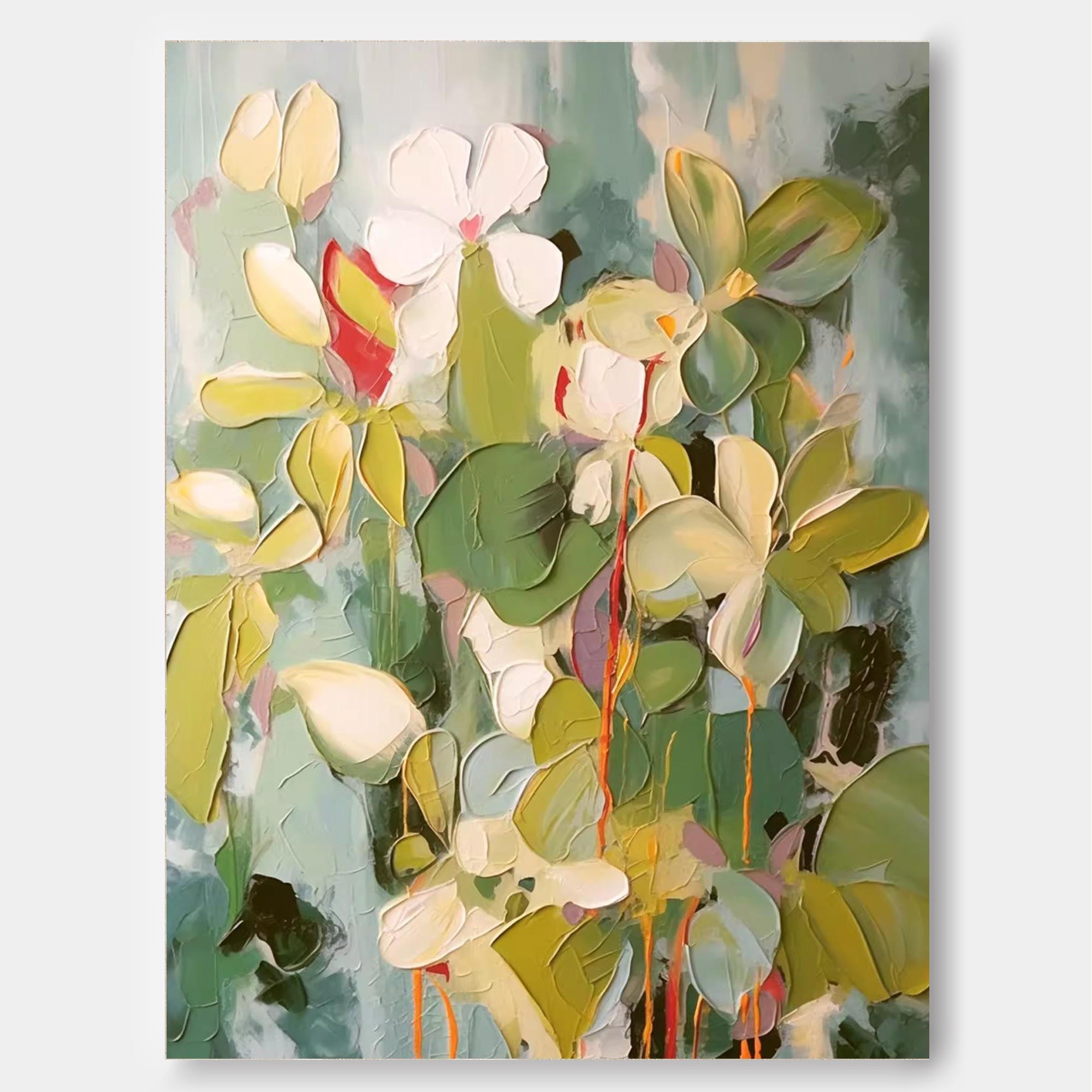 Wall Art Fresh Pale Petal Botanical Blossom