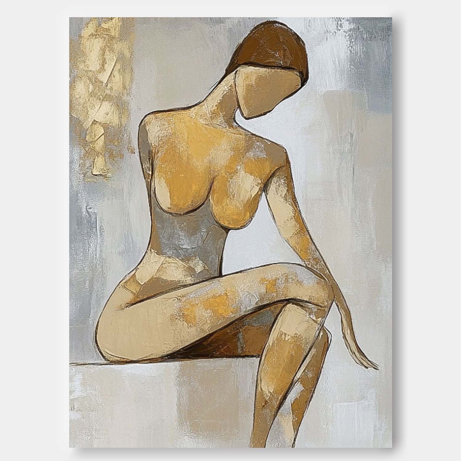 Wall Art People Artistic Minimalist Line Figure