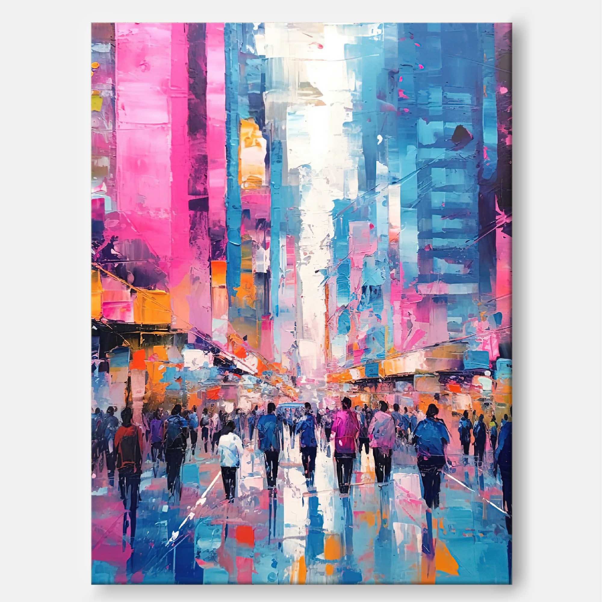 Wall Art Architecture Contemporary Bustling Urban