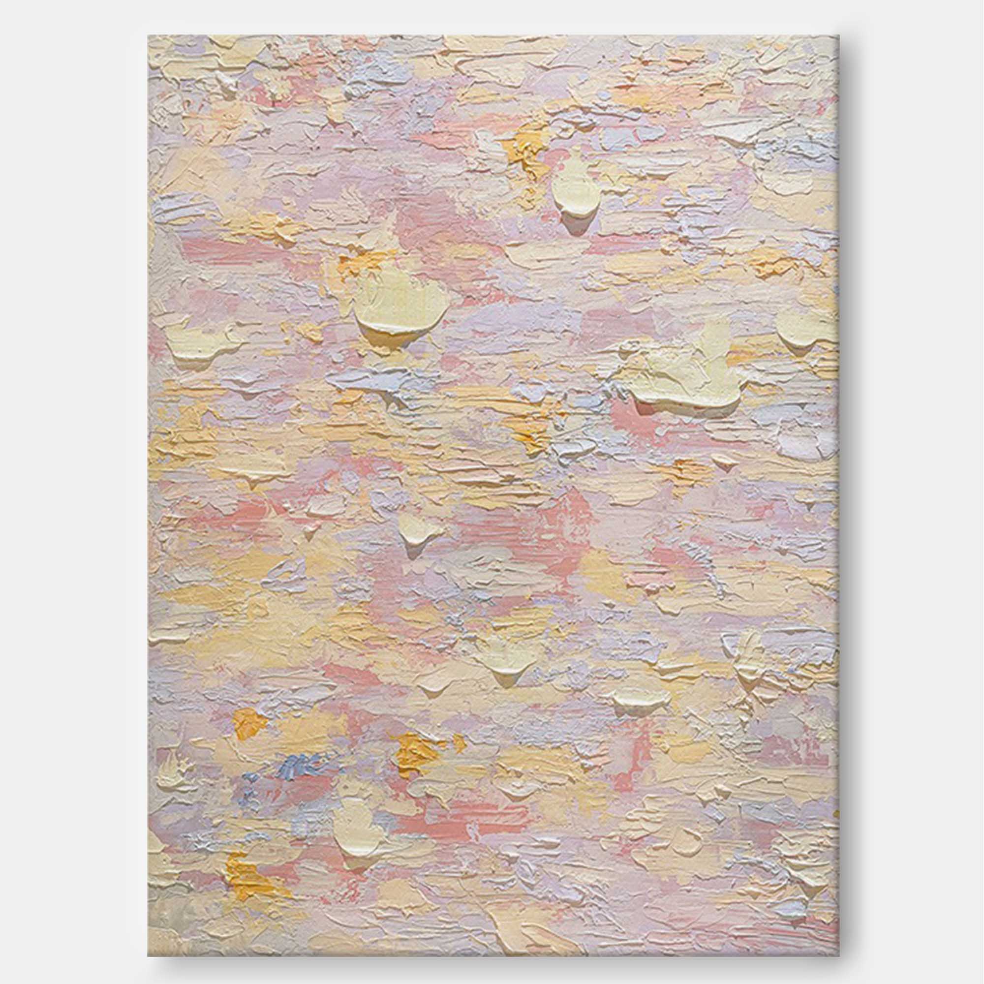 Wall Art Abstract Soft Pink Warm Gentle Calm