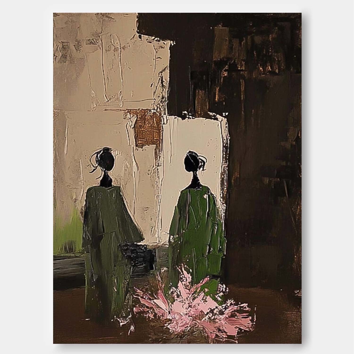 Wall Art Women in Emerald