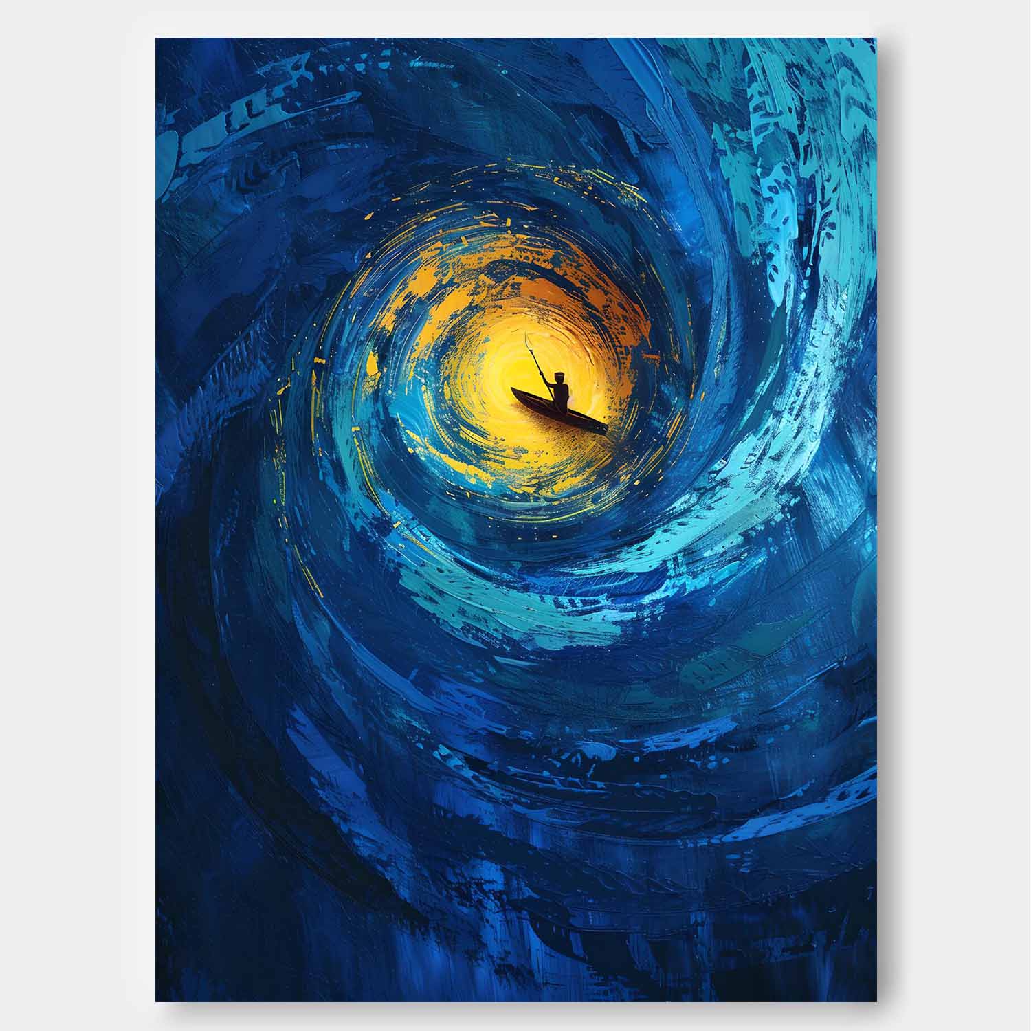 Wall Art Impasto Beach & Ocean Mysterious
