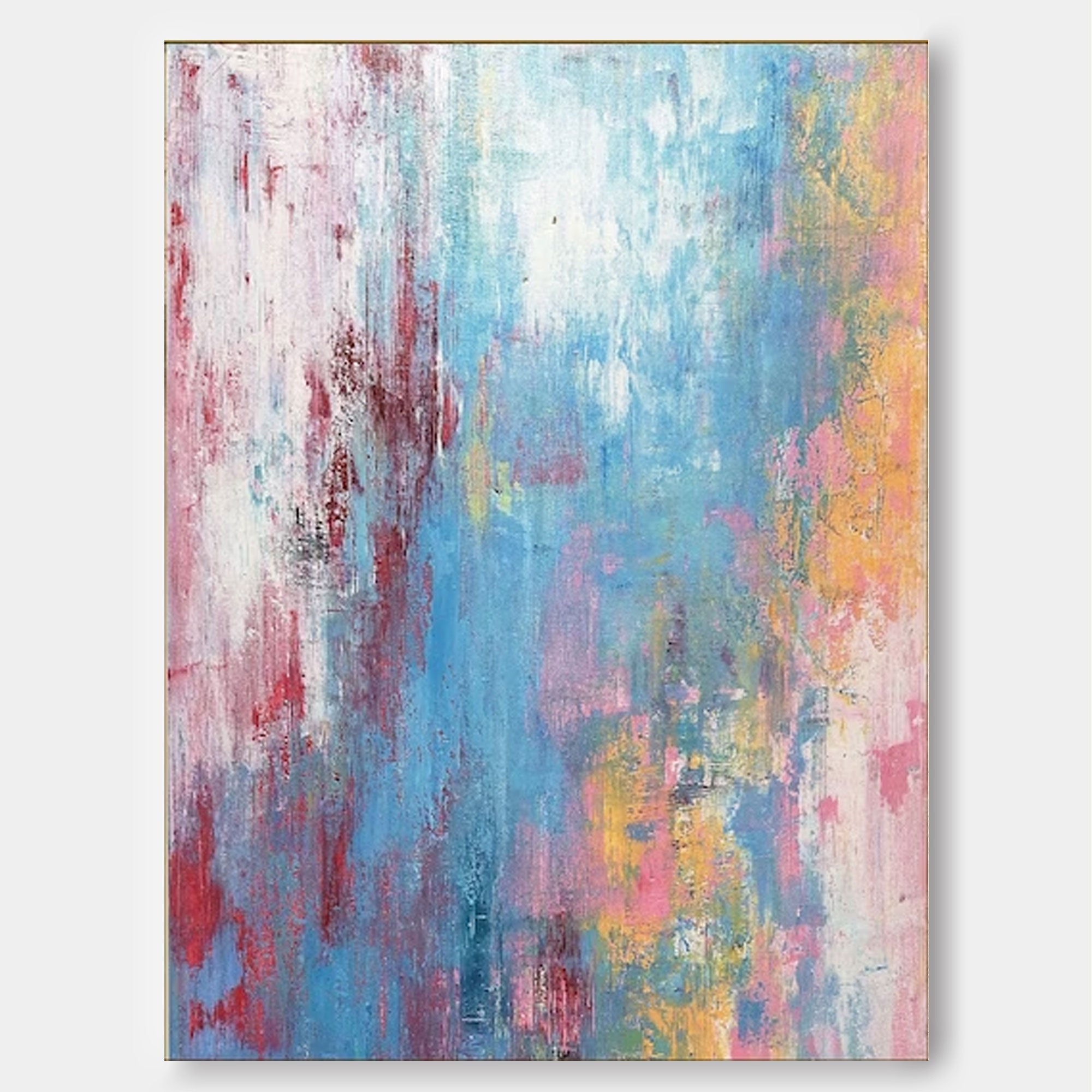 Colorful Textured Abstract Canvas Wall Art
