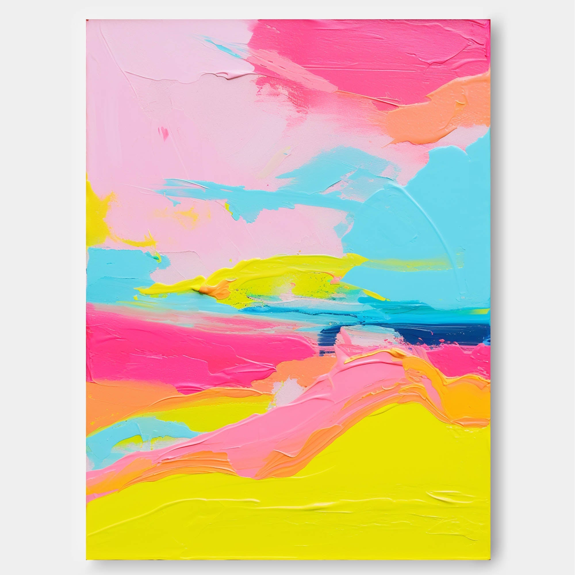 Wall Art Abstract Expressive Playful Vibrant