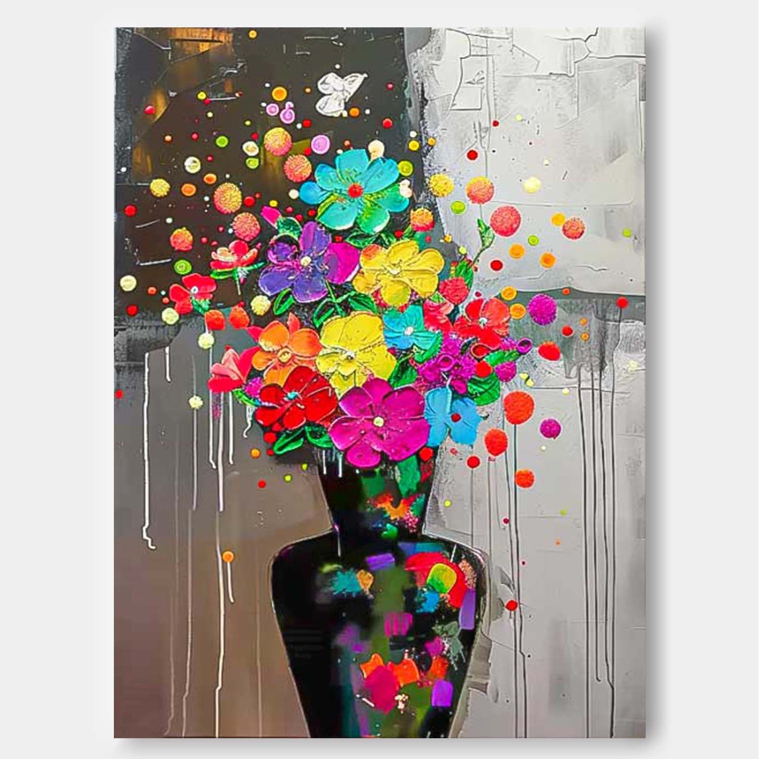 Wall Art Elegant Flower Artistic Abstract