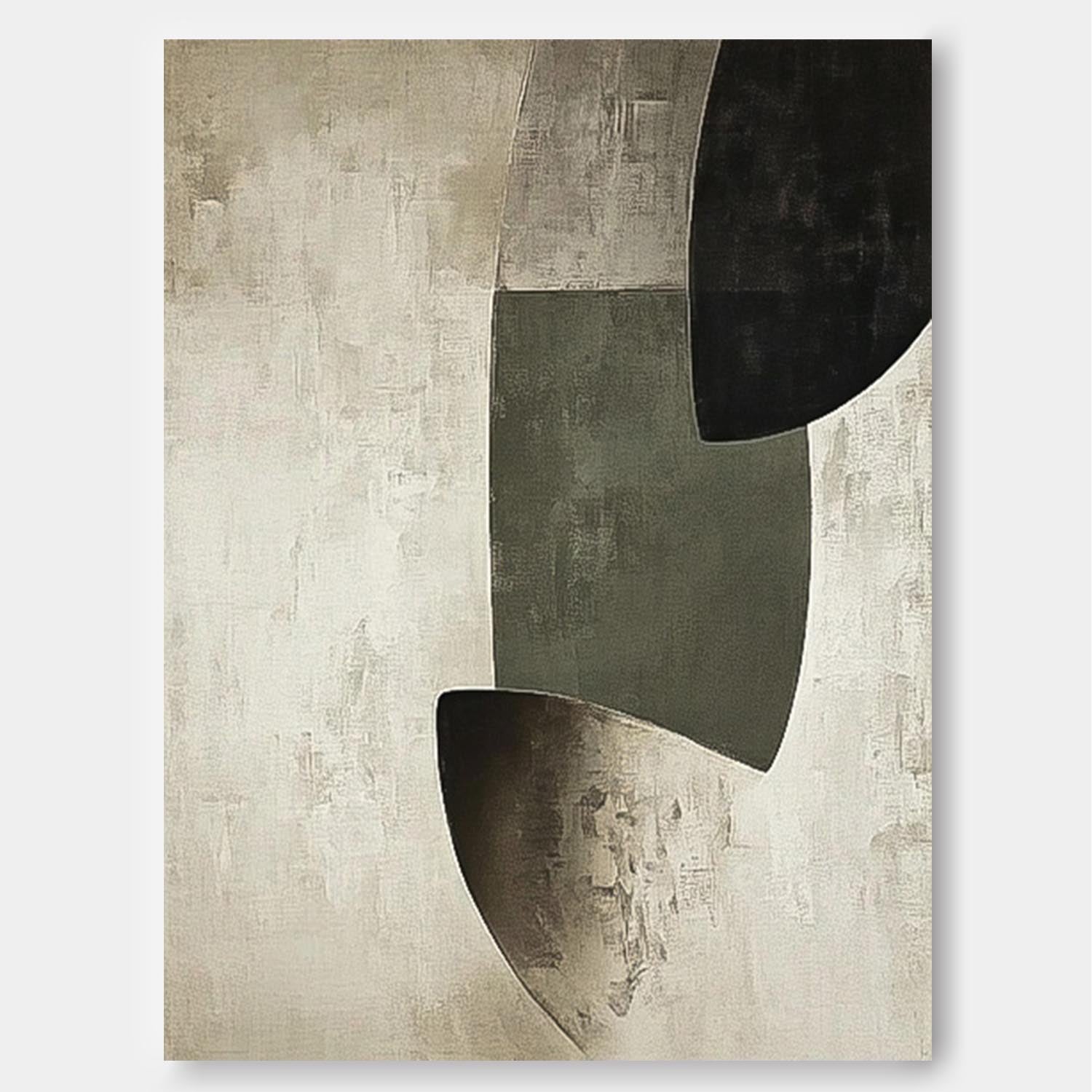 Wall Art Minimalist Earthy Geometric Abstract