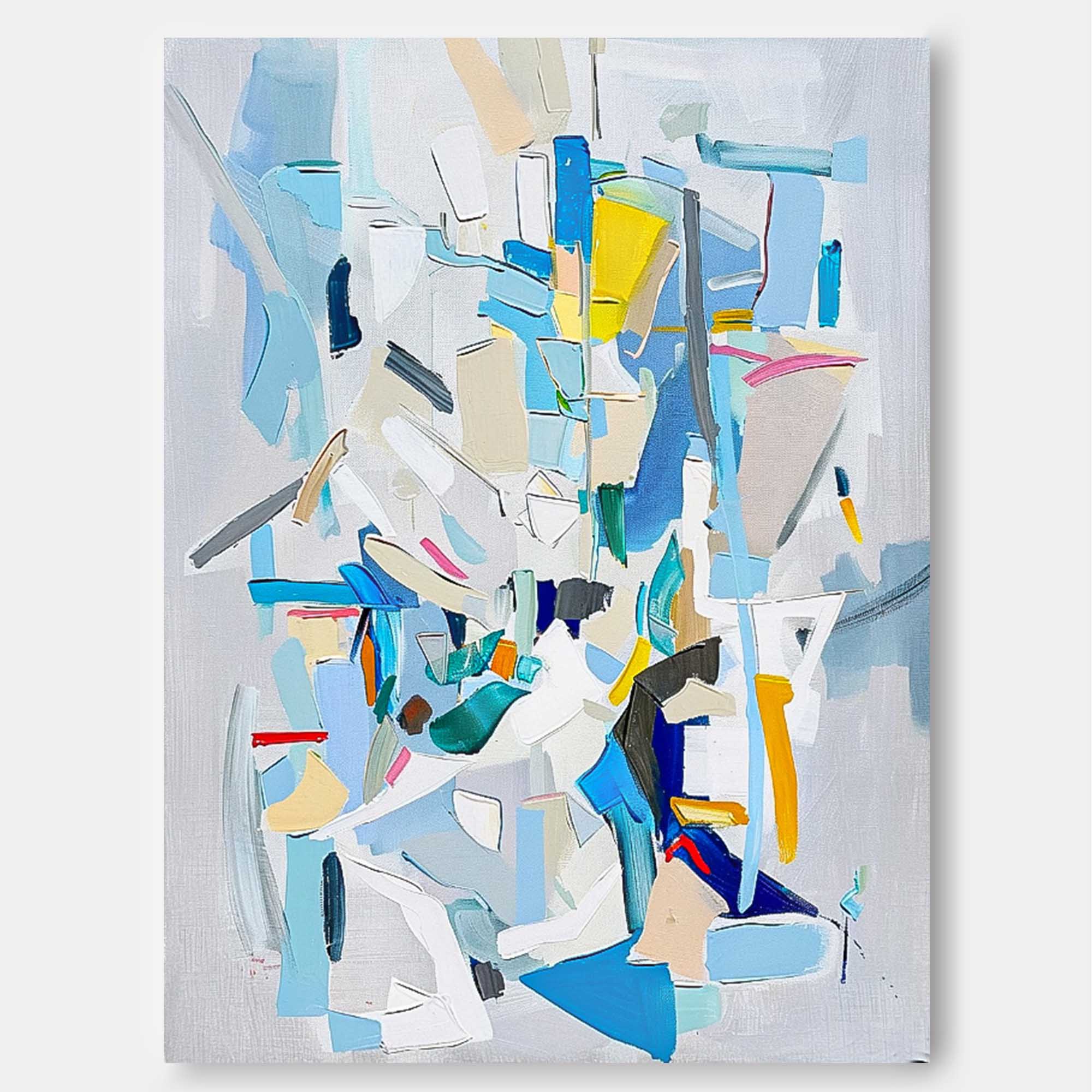 Wall Art Overlapping Abstract Energetic Lively