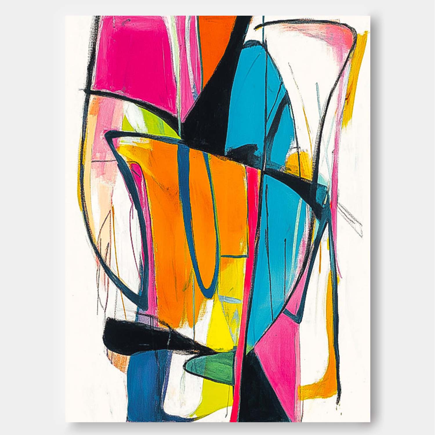 Wall Art Abstract Energetic Playful Modern Artistic