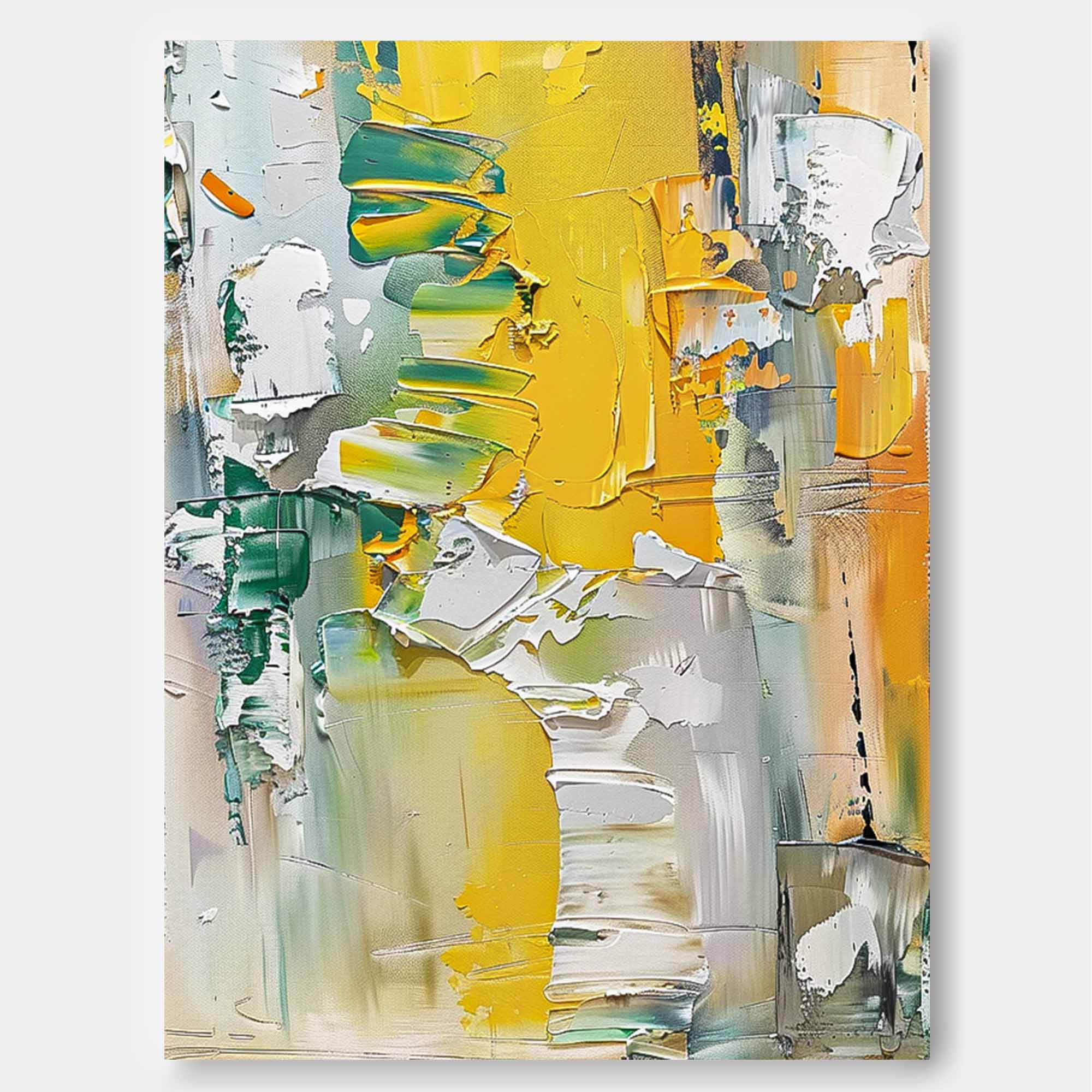 Wall Art Vibrant Impasto Abstract Expressionist