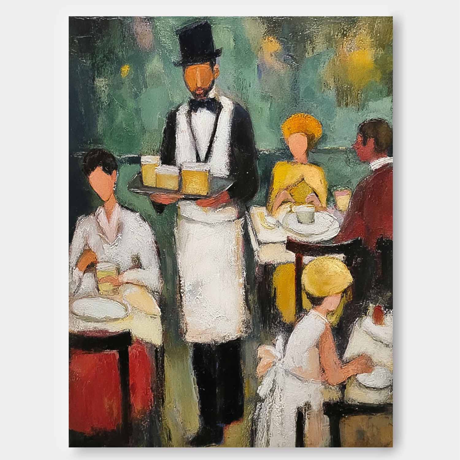 Wall Art People Narrative Diner Scene