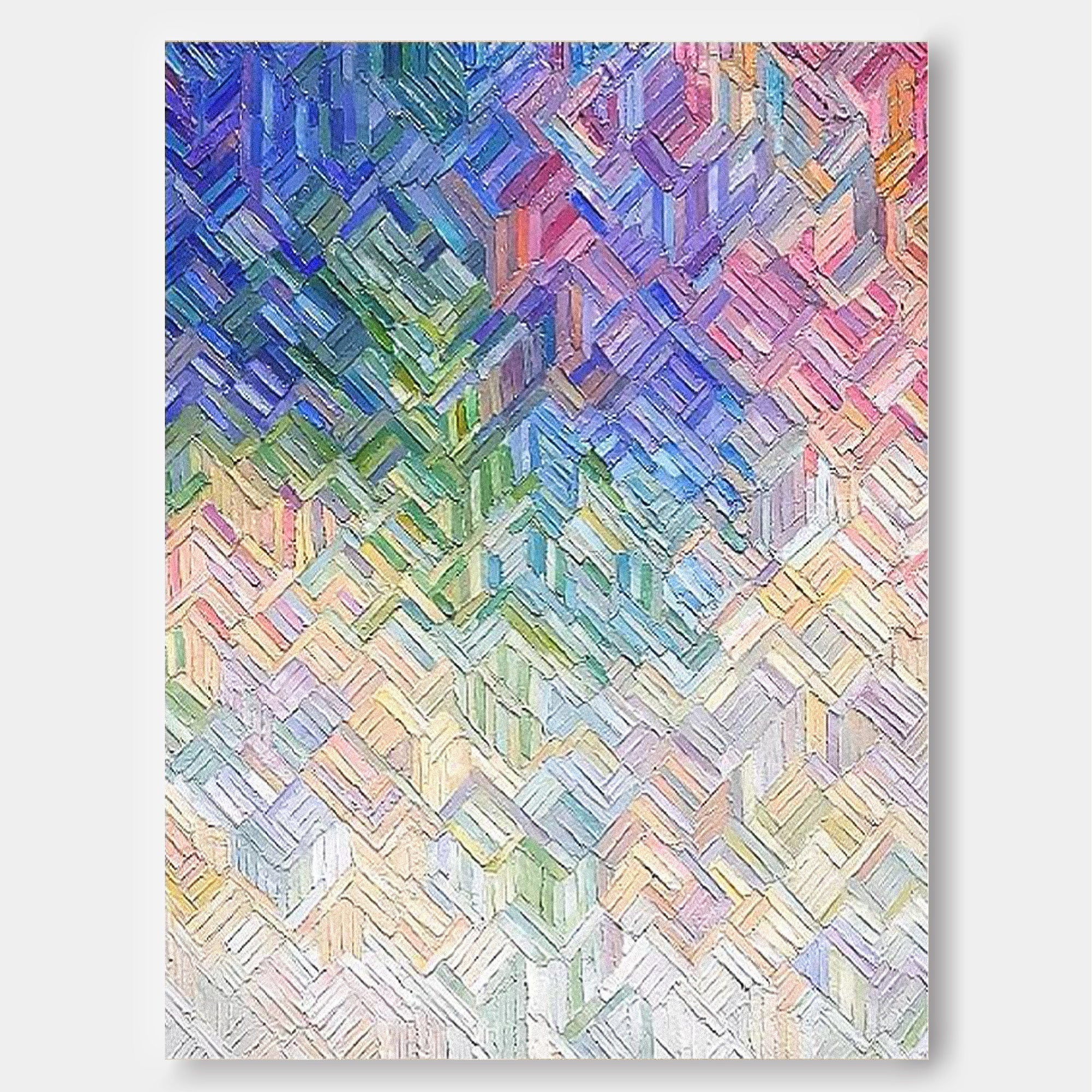 Wall Art Abstract Gradient Geometric Playful